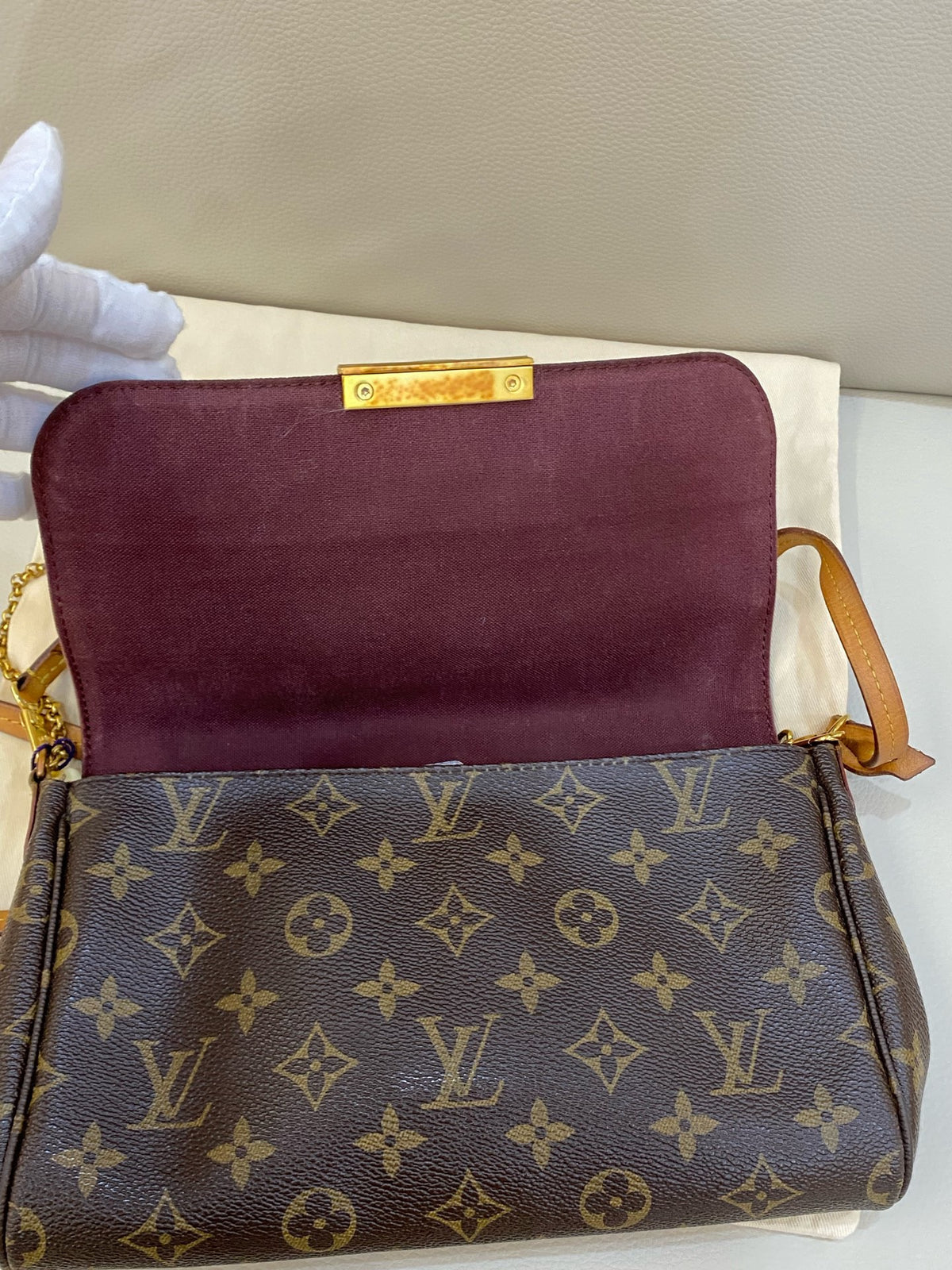 Louis Vuitton - Favorite Medium - Cloth - Brown - (medium)