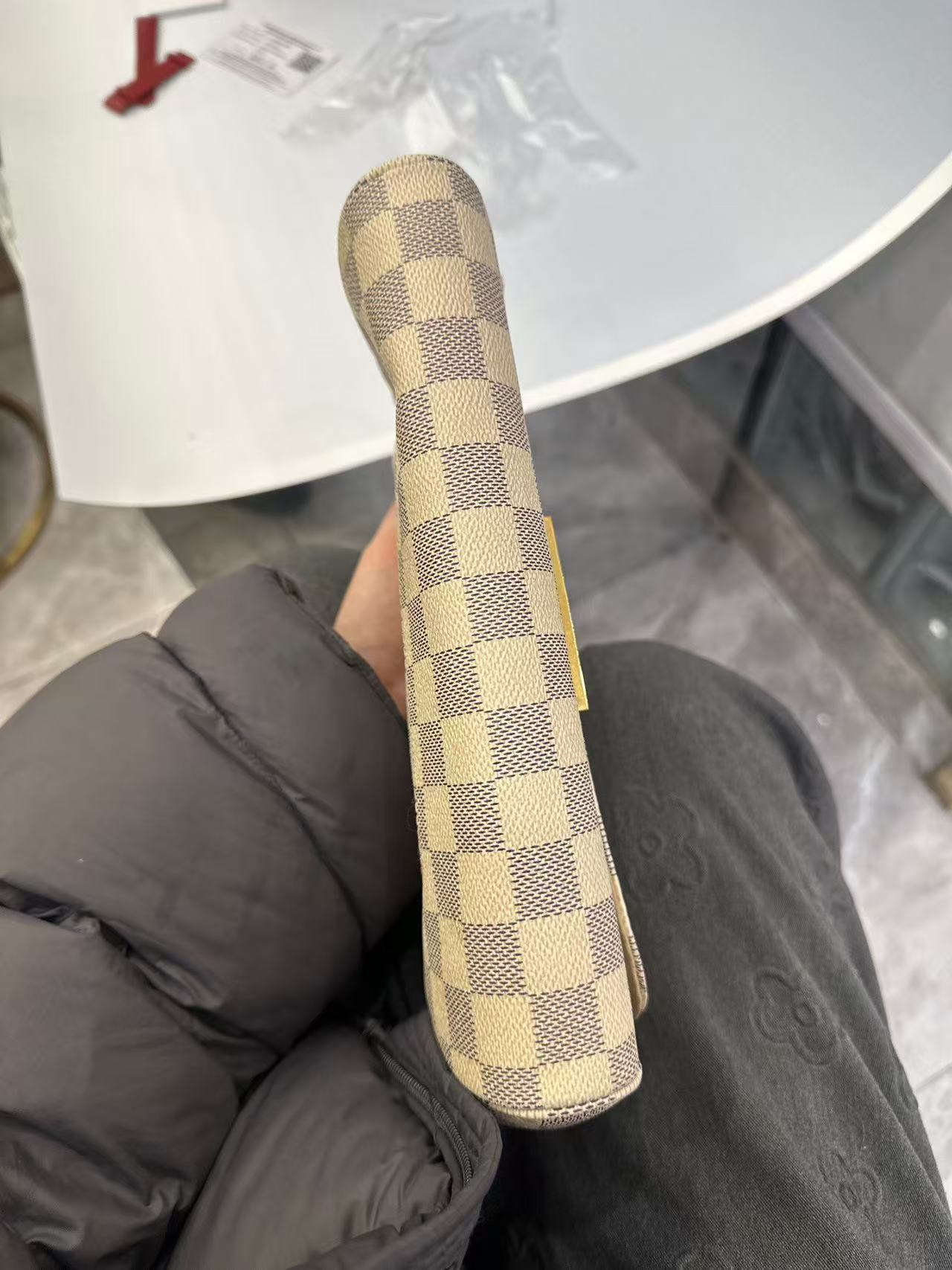 Louis Vuitton - Favorite PM - Damier Azur coated canvas with natural cowhide leather trim - White - (small)