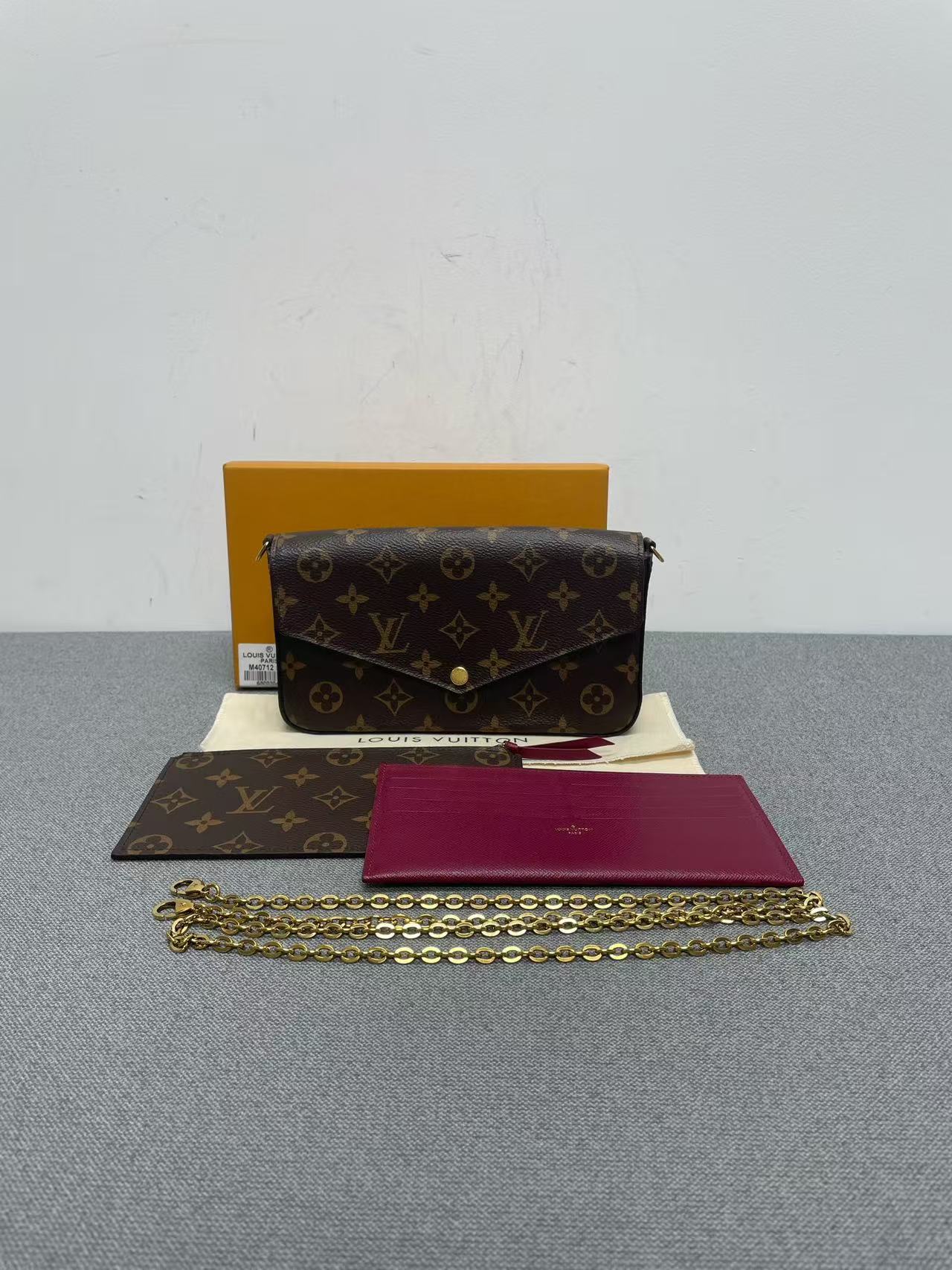Louis Vuitton - Félicie Pochette - Monogram coated canvas - Brown - (mini)