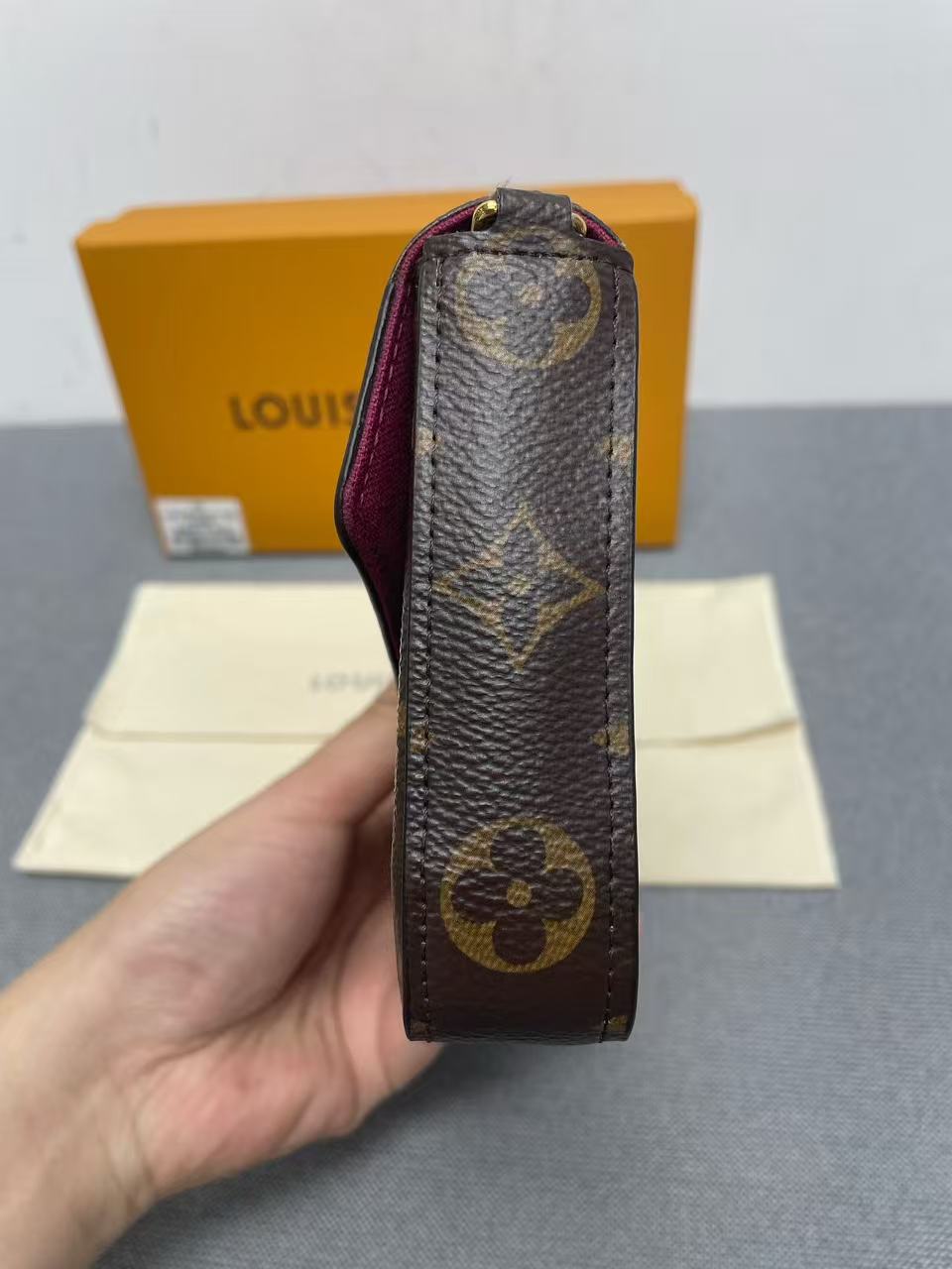 Louis Vuitton - Félicie Pochette - Monogram coated canvas - Brown - (mini)