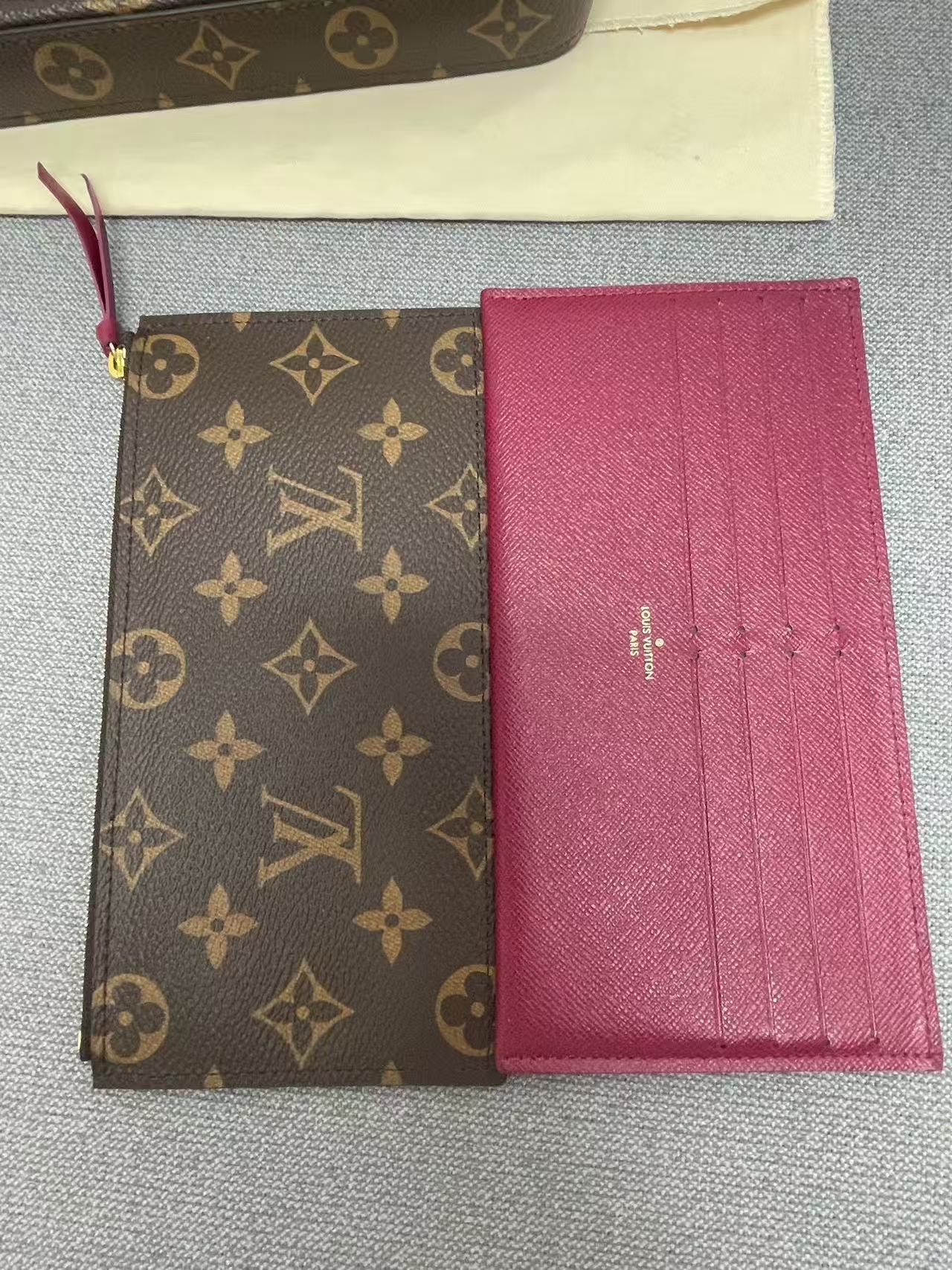 Louis Vuitton - Félicie Pochette - Monogram coated canvas - Brown - (mini)