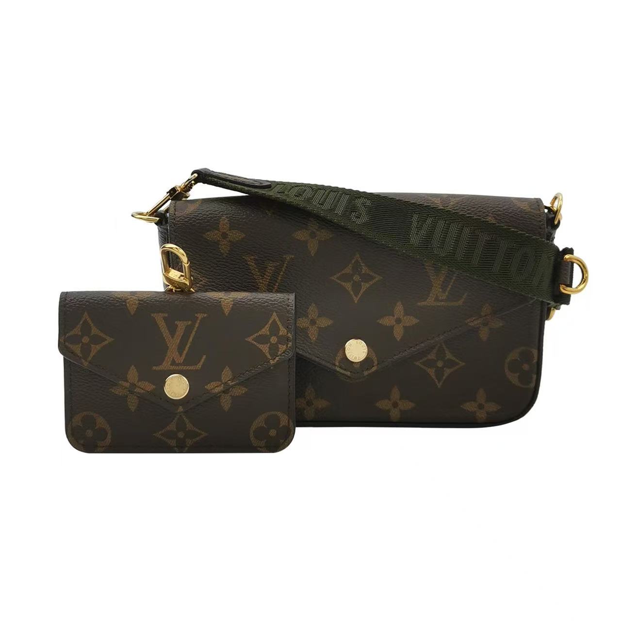 Louis Vuitton - Félicie Strap & Go - Monogram coated canvas - Brown - (mini)