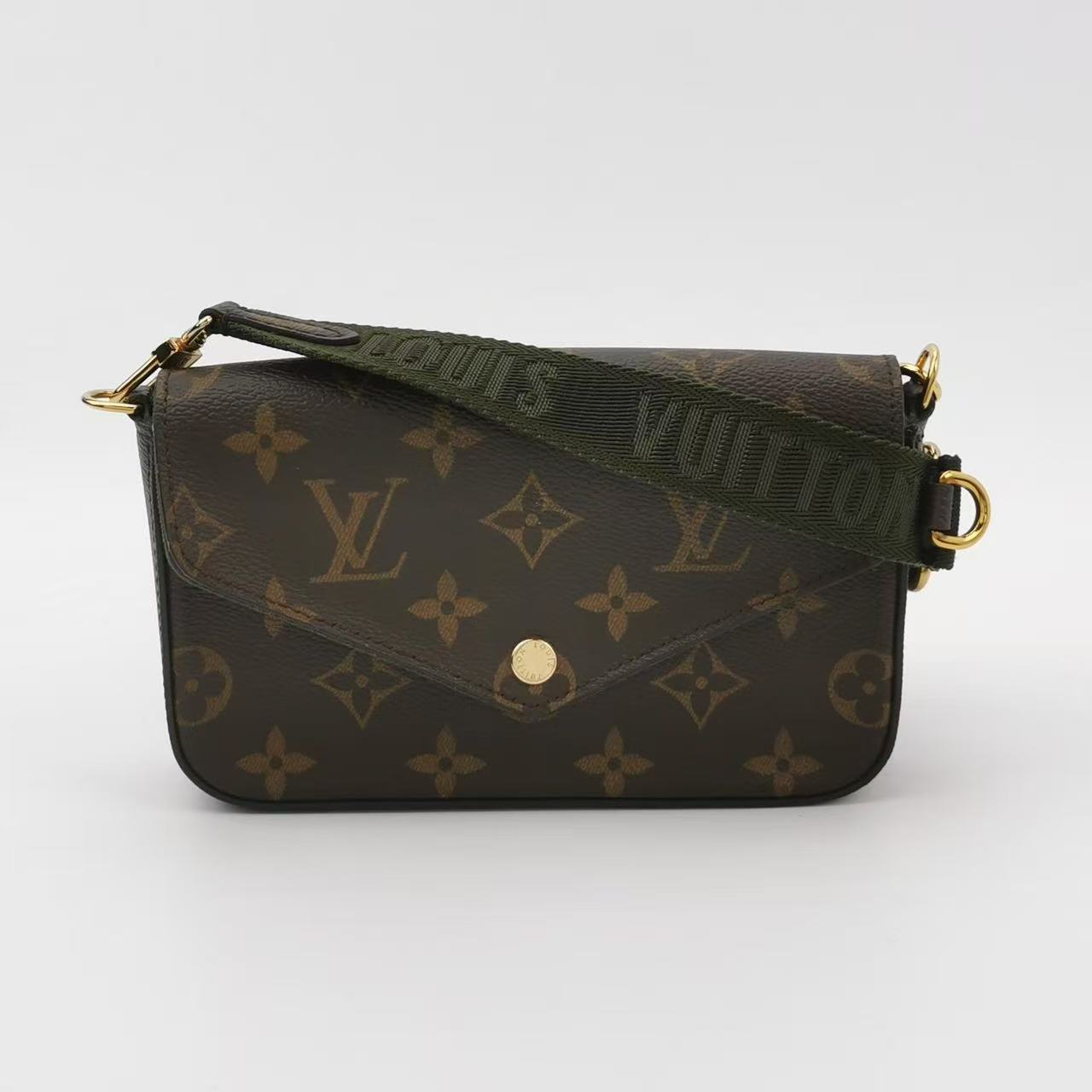 Louis Vuitton - Félicie Strap & Go - Monogram coated canvas - Brown - (mini)