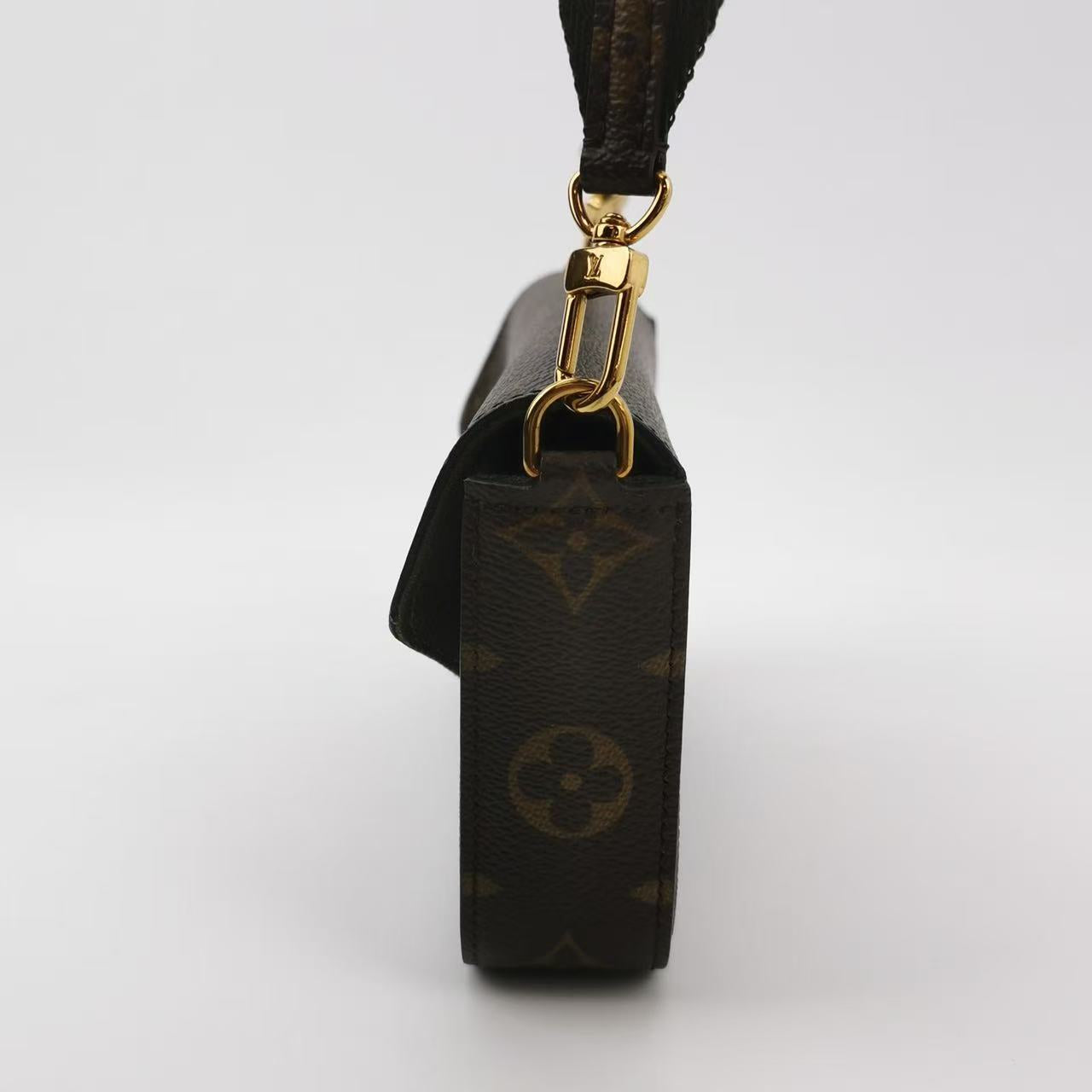Louis Vuitton - Félicie Strap & Go - Monogram coated canvas - Brown - (mini)