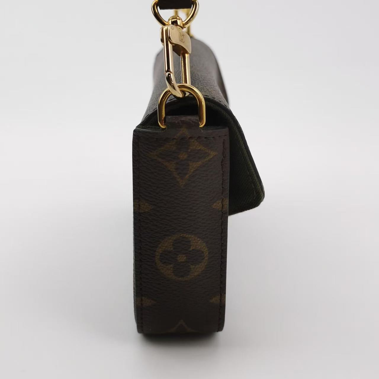 Louis Vuitton - Félicie Strap & Go - Monogram coated canvas - Brown - (mini)