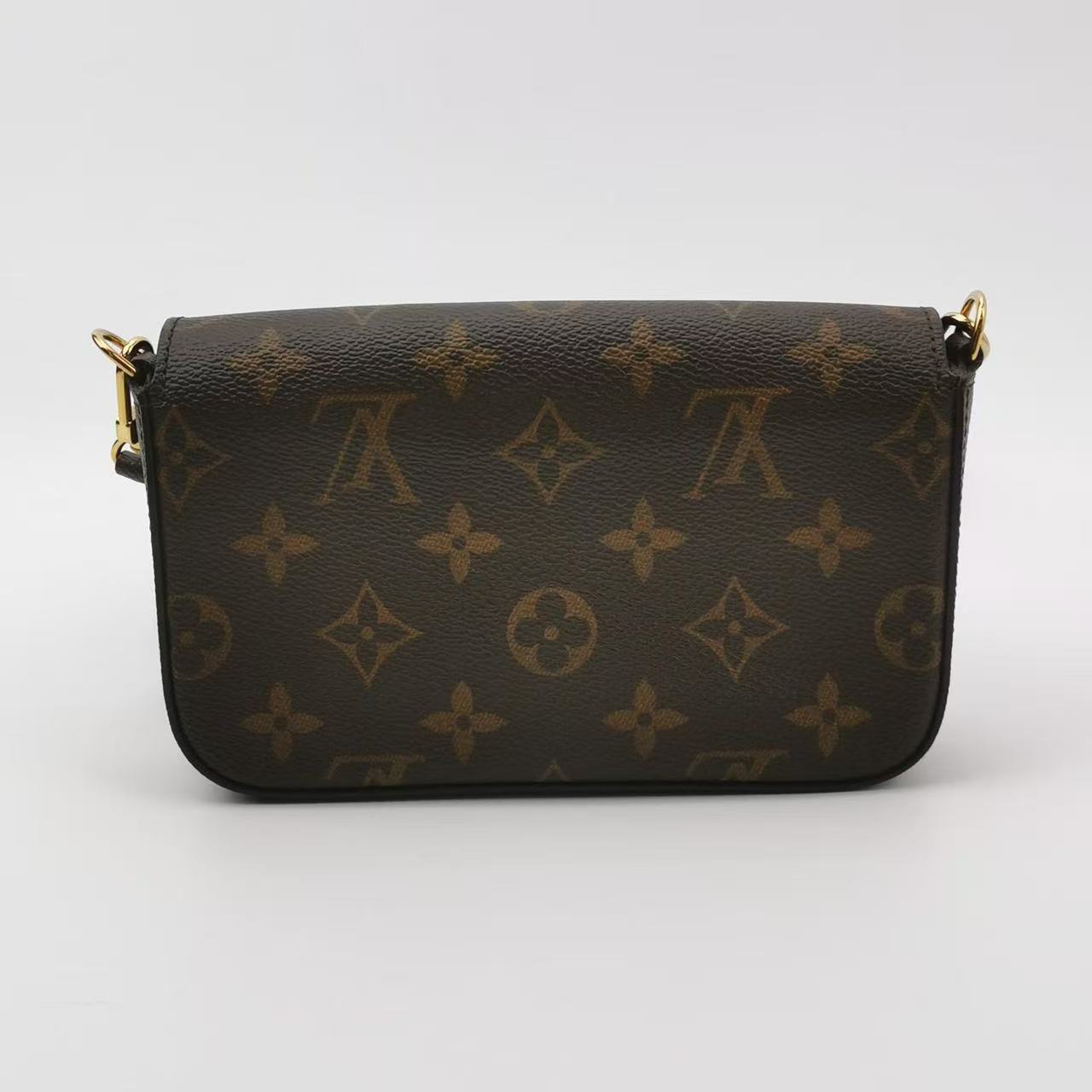 Louis Vuitton - Félicie Strap & Go - Monogram coated canvas - Brown - (mini)
