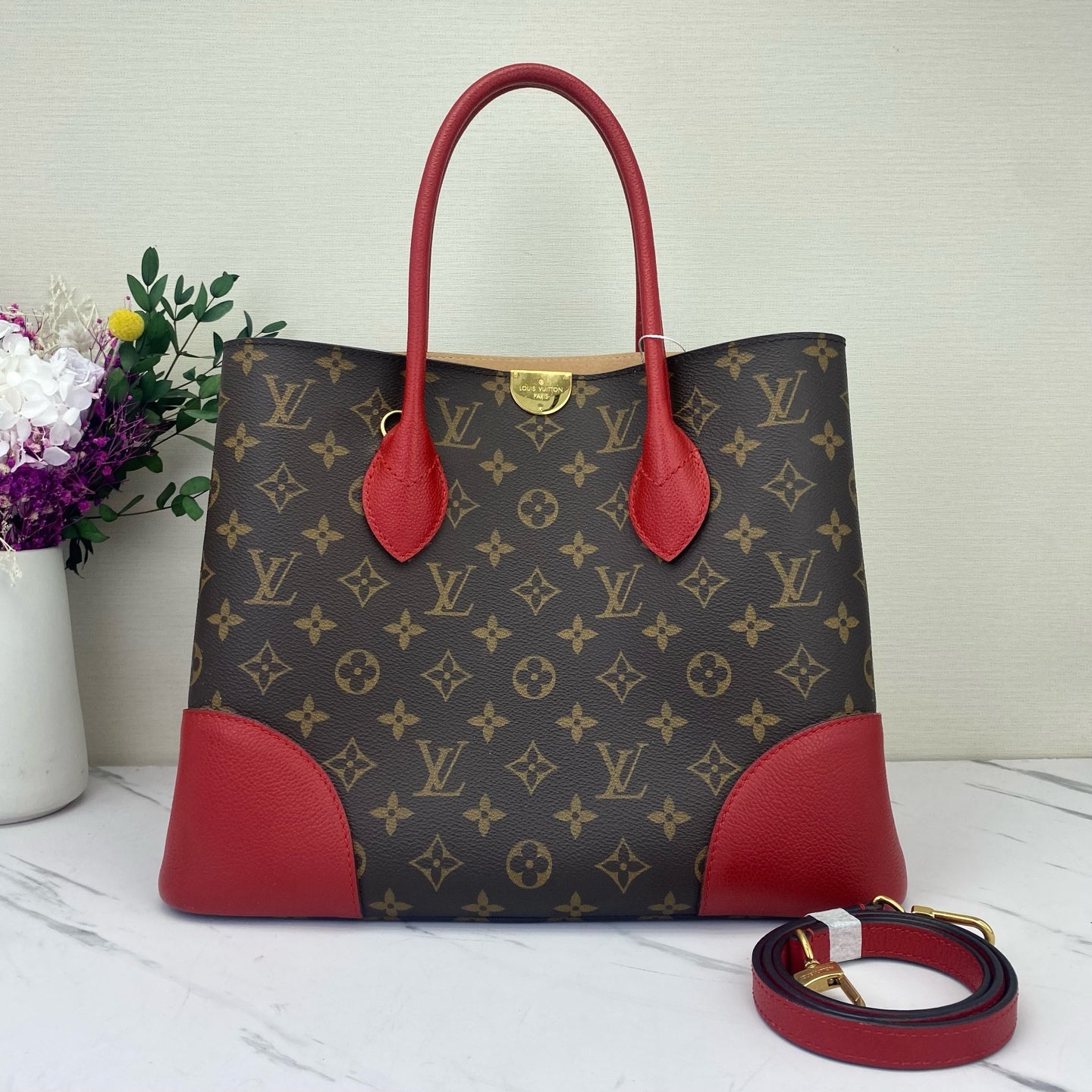 Louis Vuitton - Flandrin - Leather - Red - (medium)