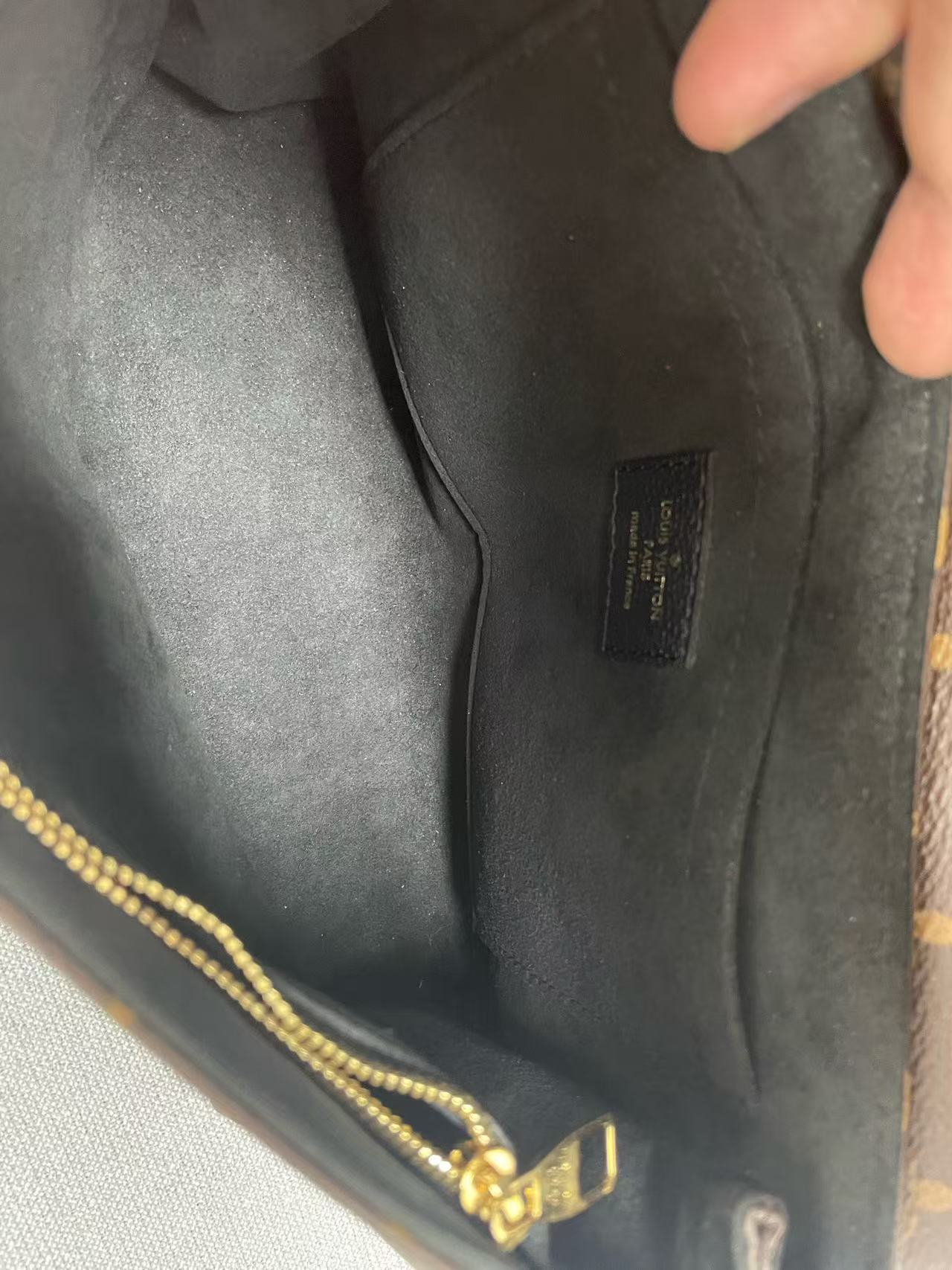 Louis Vuitton - Flap Bag - Monogram coated canvas with grained leather flap - Brown and Black with Gold-Tone Hardware - (Small)