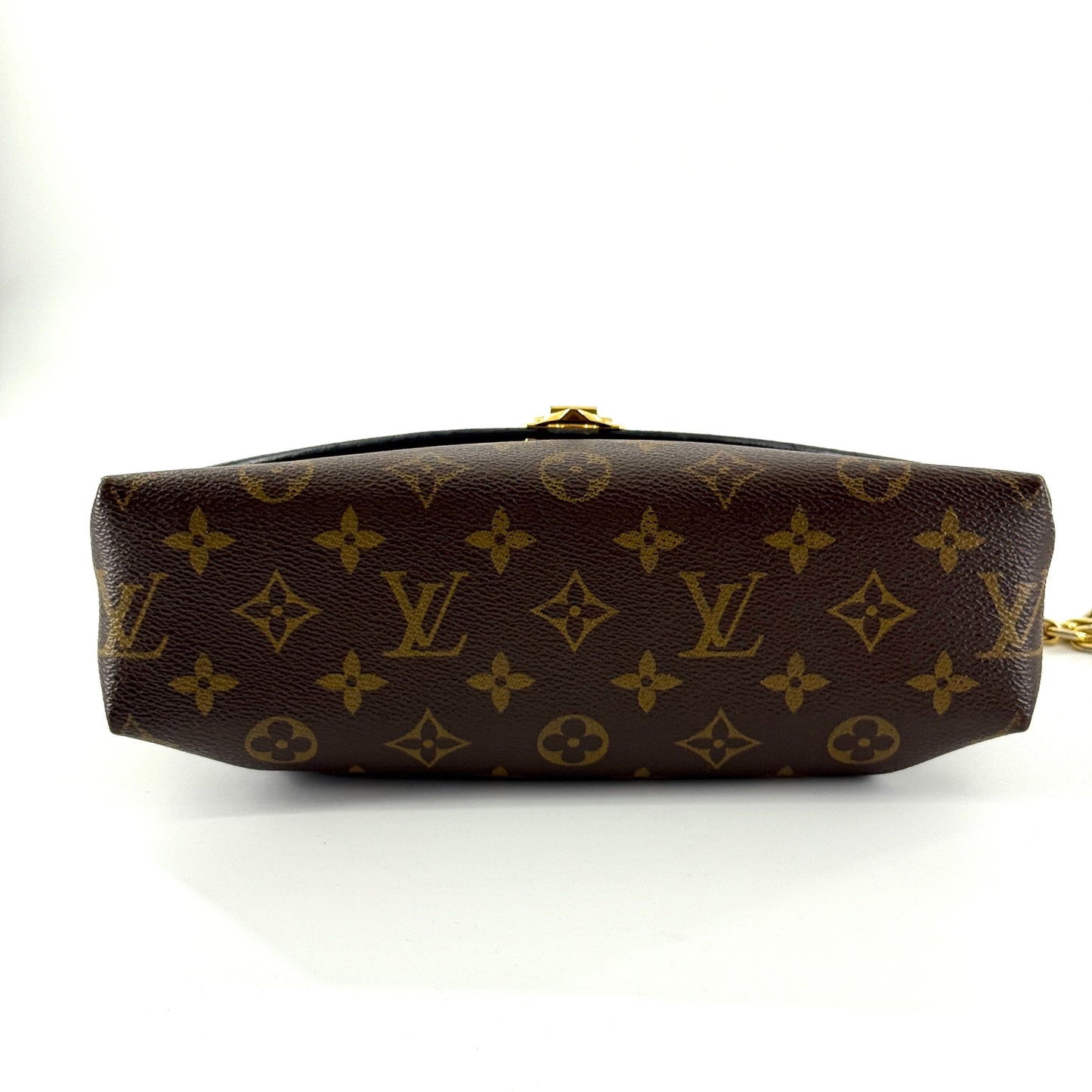 Louis Vuitton - Flap Bag - Monogram coated canvas with grained leather trim - Brown with Caramel accents - (Small)