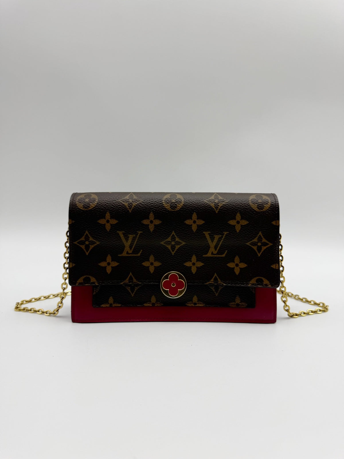 Louis Vuitton - Flore Chain Wallet - Cloth - Multicolour - (small)