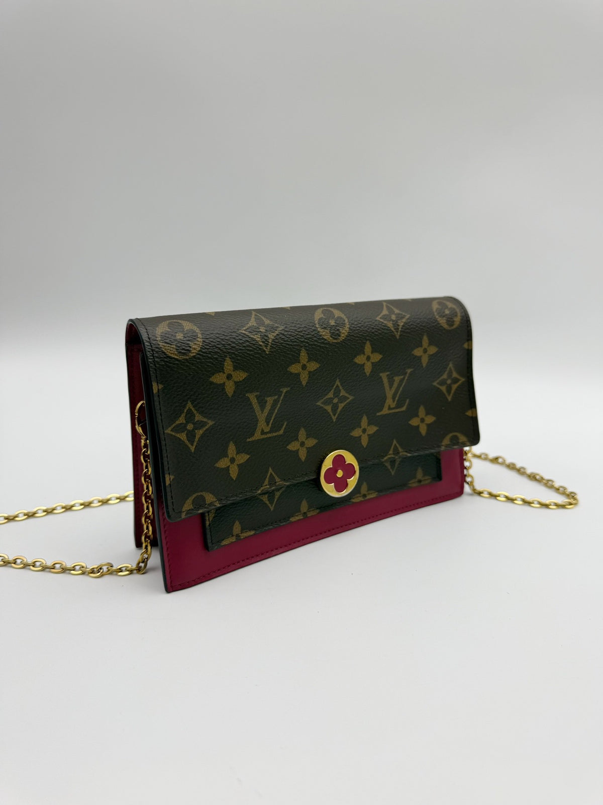 Louis Vuitton - Flore Chain Wallet - Cloth - Multicolour - (small)