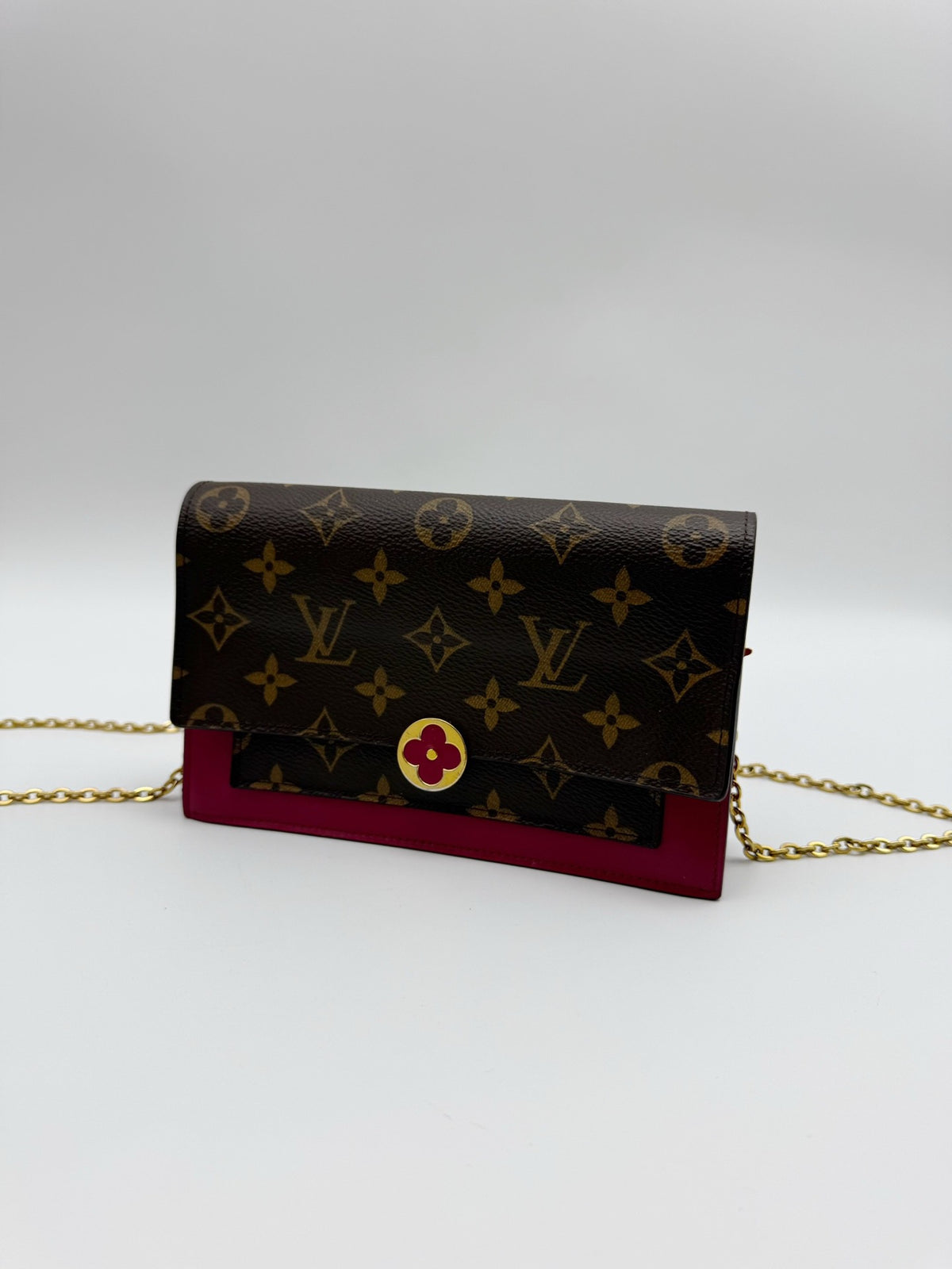 Louis Vuitton - Flore Chain Wallet - Cloth - Multicolour - (small)