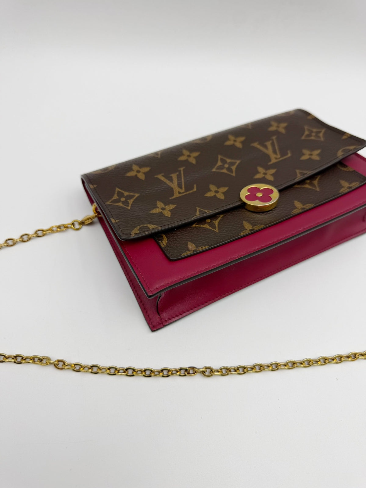 Louis Vuitton - Flore Chain Wallet - Cloth - Multicolour - (small)