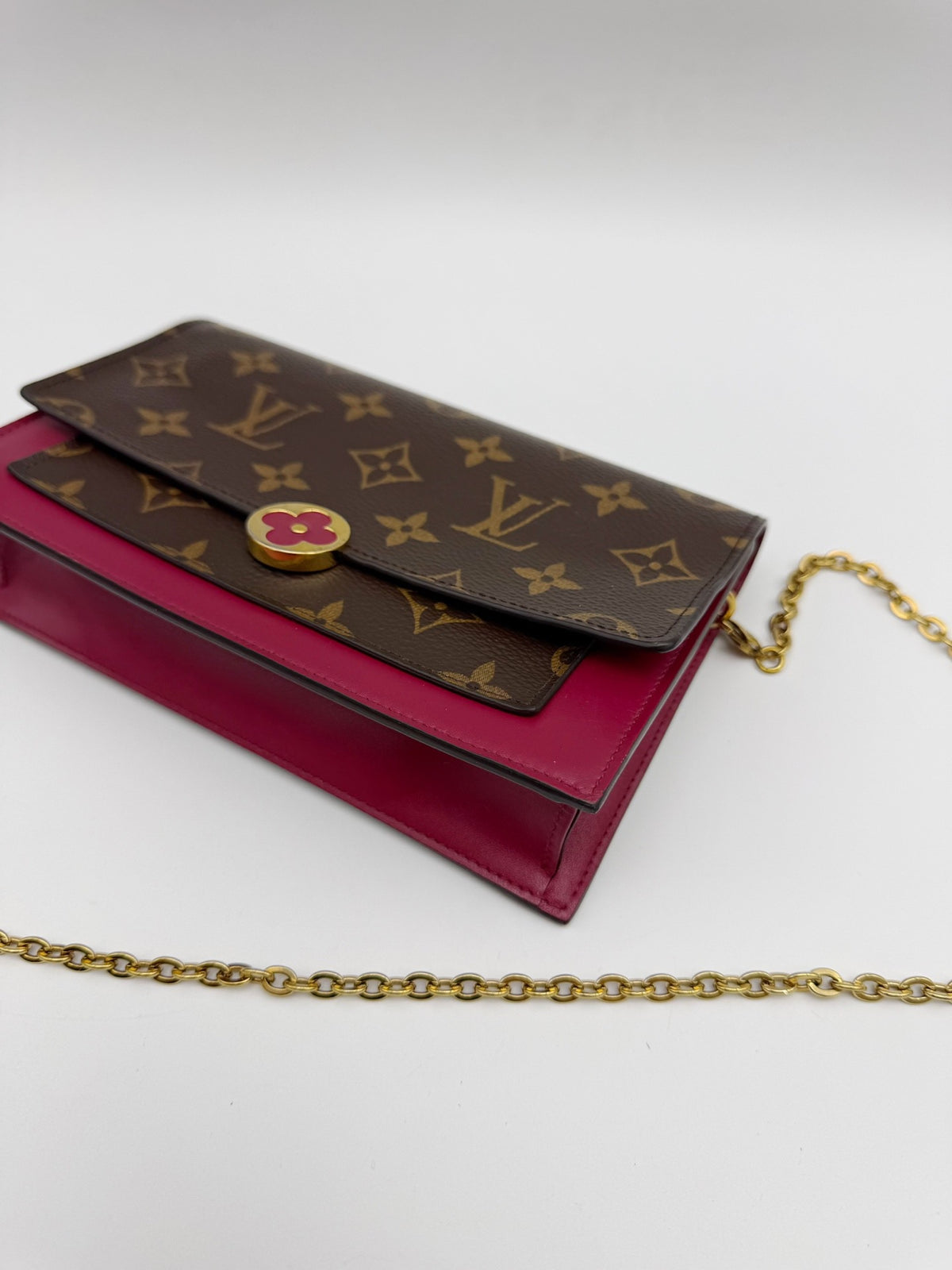 Louis Vuitton - Flore Chain Wallet - Cloth - Multicolour - (small)