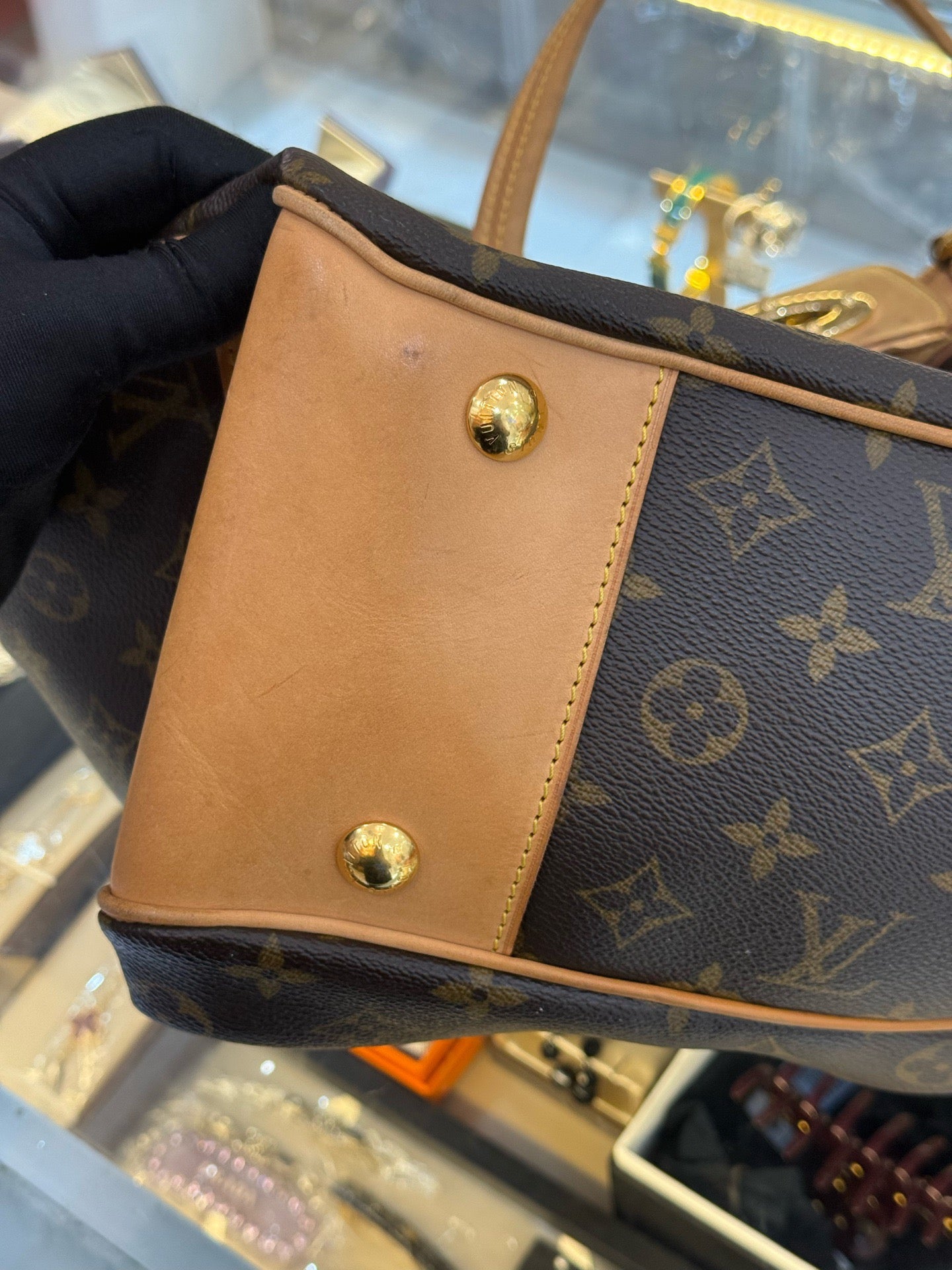 Louis Vuitton - Boetie - Monogram coated canvas with Vachetta leather trim - Brown - (Large)