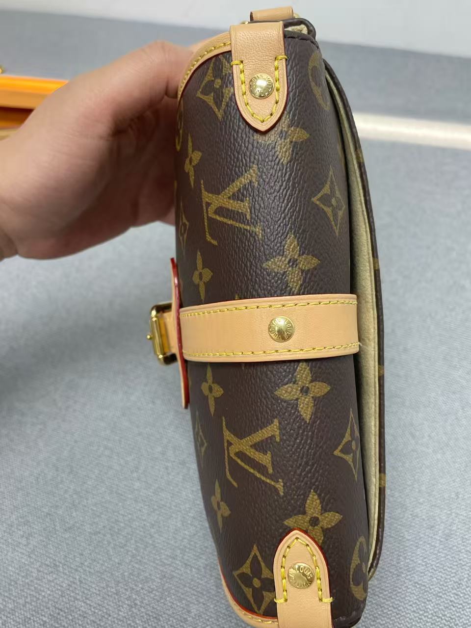 Louis Vuitton - Gemini - Monogram coated canvas with natural cowhide leather trim - Brown - (Mini)