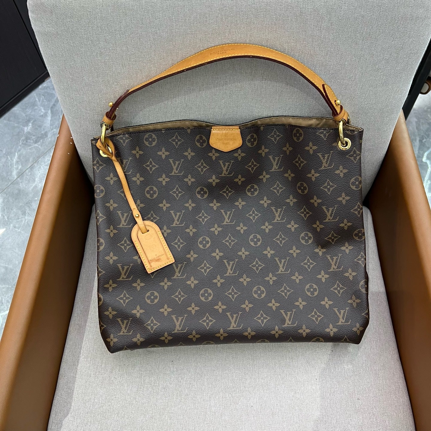 Louis Vuitton - Graceful - Leather - Brown - (small)