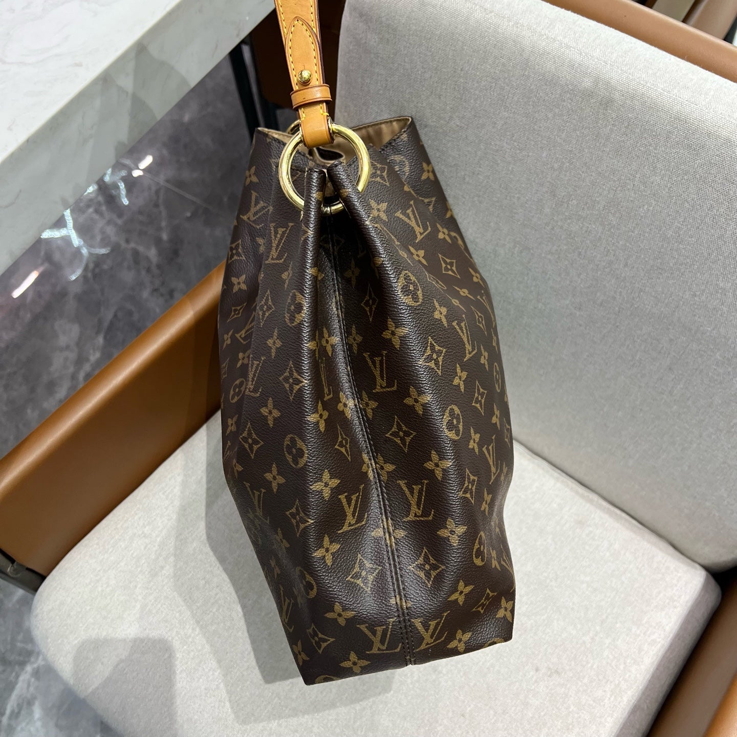 Louis Vuitton - Graceful - Leather - Brown - (small)