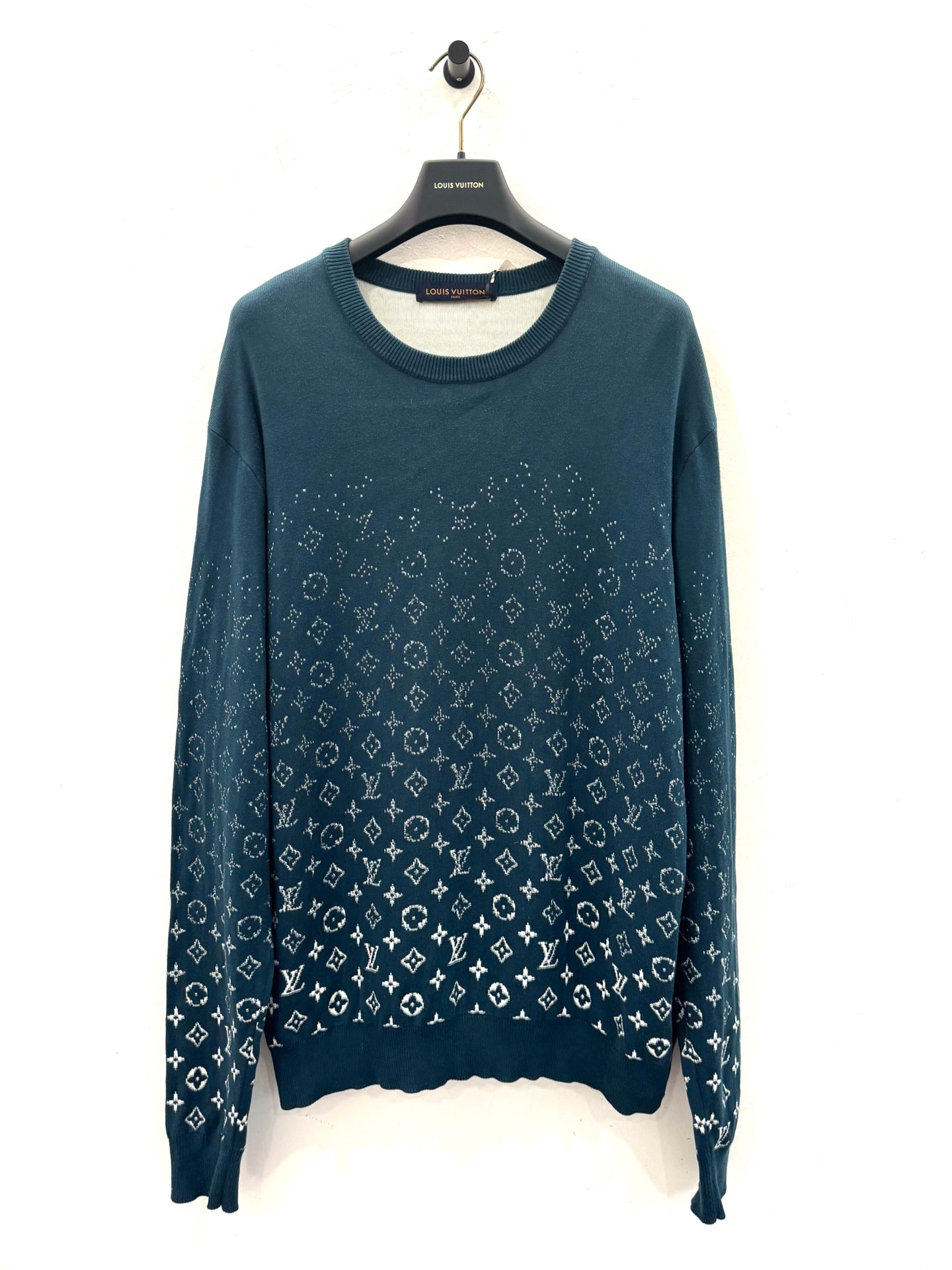 Louis Vuitton - Gradient Monogram Long-Sleeve Sweatshirt - Cotton - Blue - (XXL)