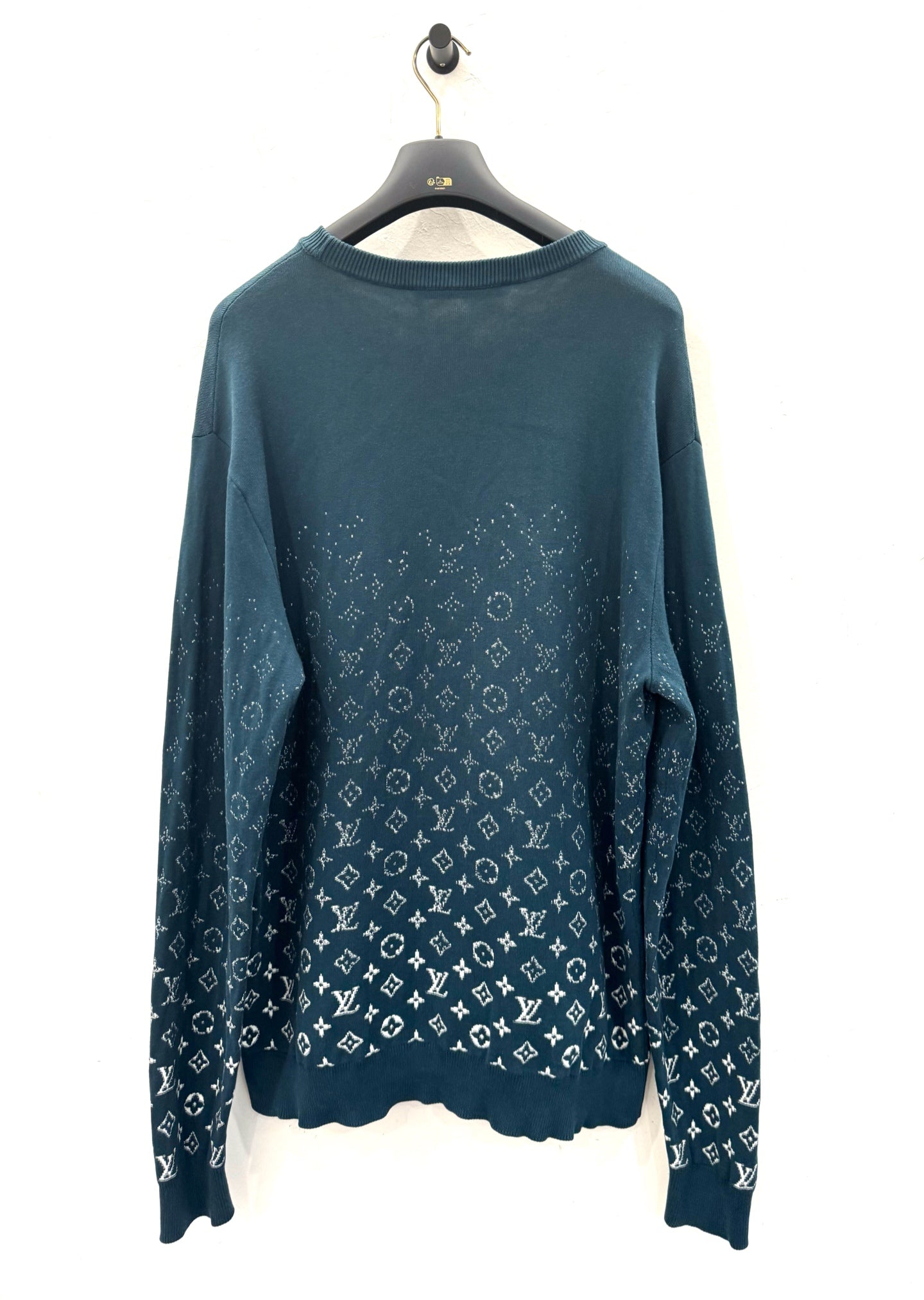 Louis Vuitton - Gradient Monogram Long-Sleeve Sweatshirt - Cotton - Blue - (XXL)
