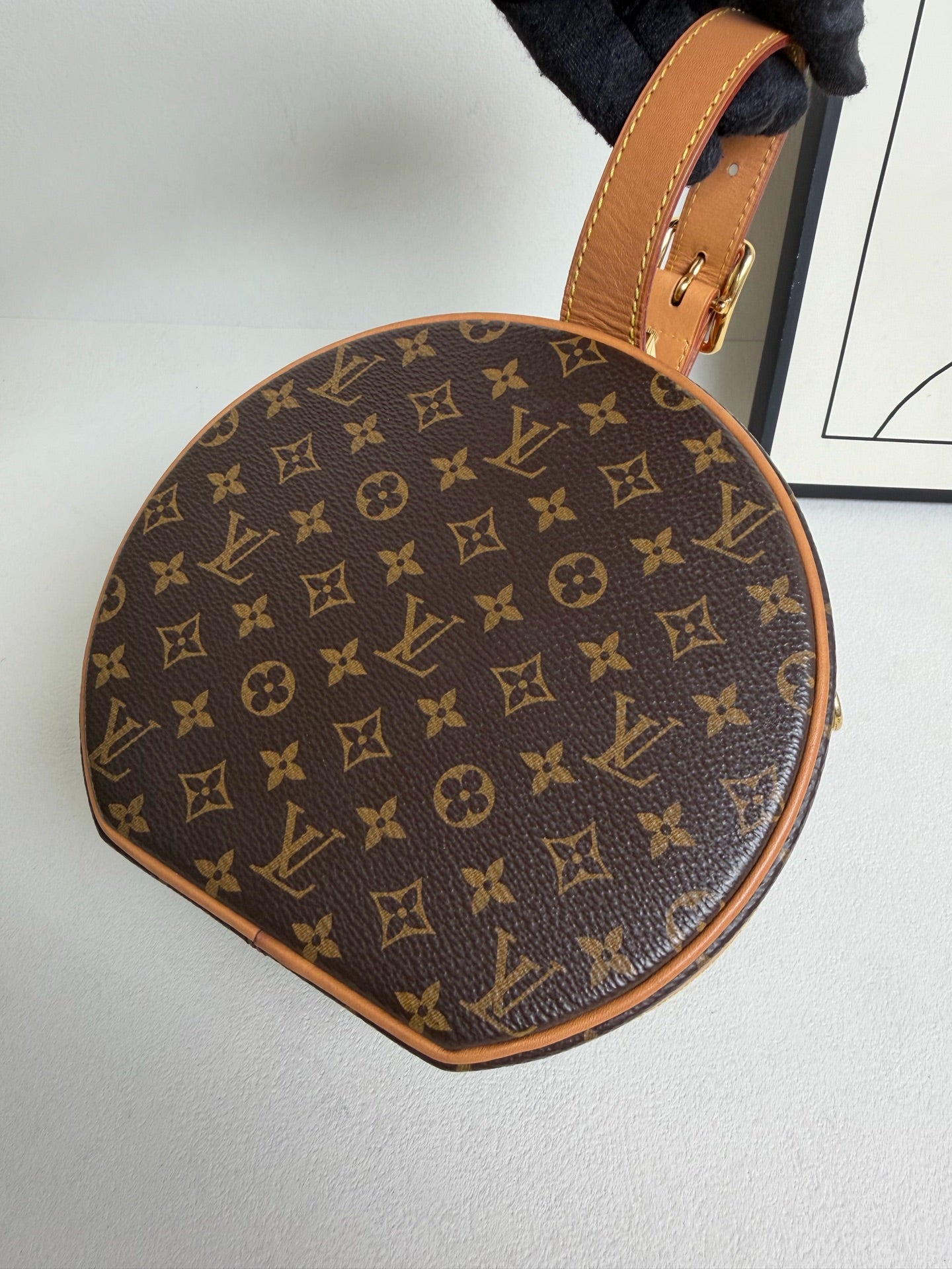 Louis Vuitton - Hard Round Cake Medium - Leather - Brown - (medium)
