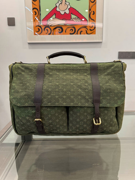 Louis Vuitton - Hunting Bag - Denim - Jeans - Green - (large)