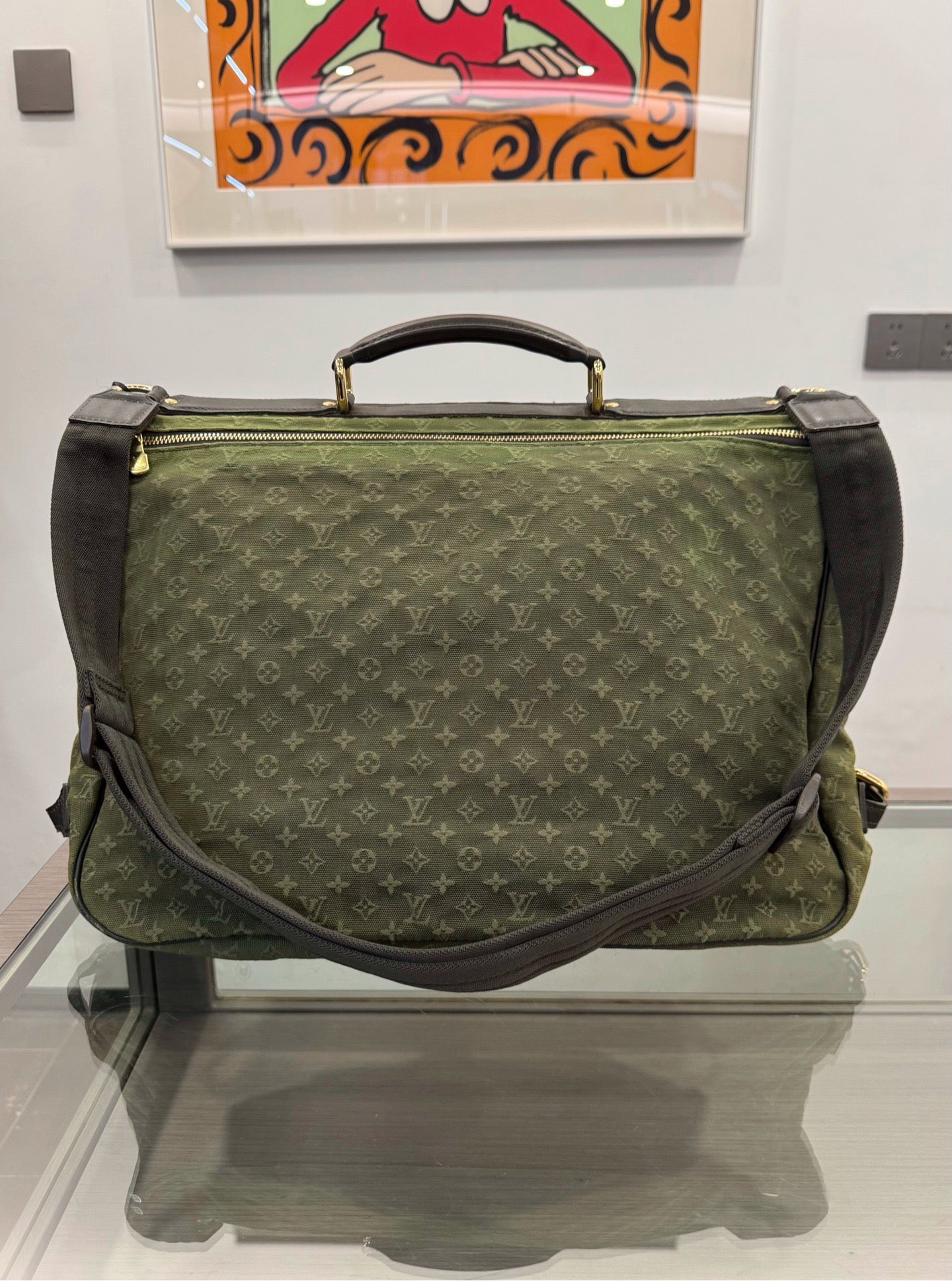 Louis Vuitton - Hunting Bag - Denim - Jeans - Green - (large)
