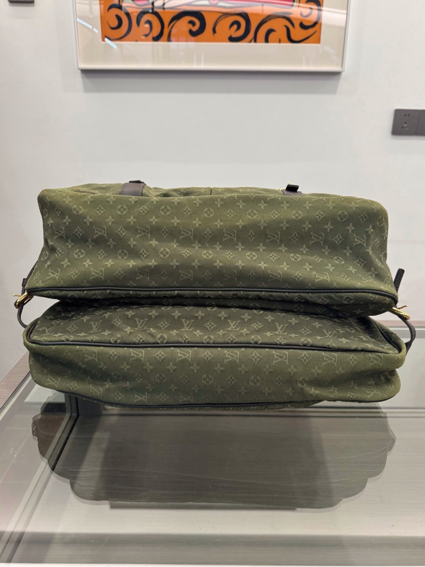 Louis Vuitton - Hunting Bag - Denim - Jeans - Green - (large)