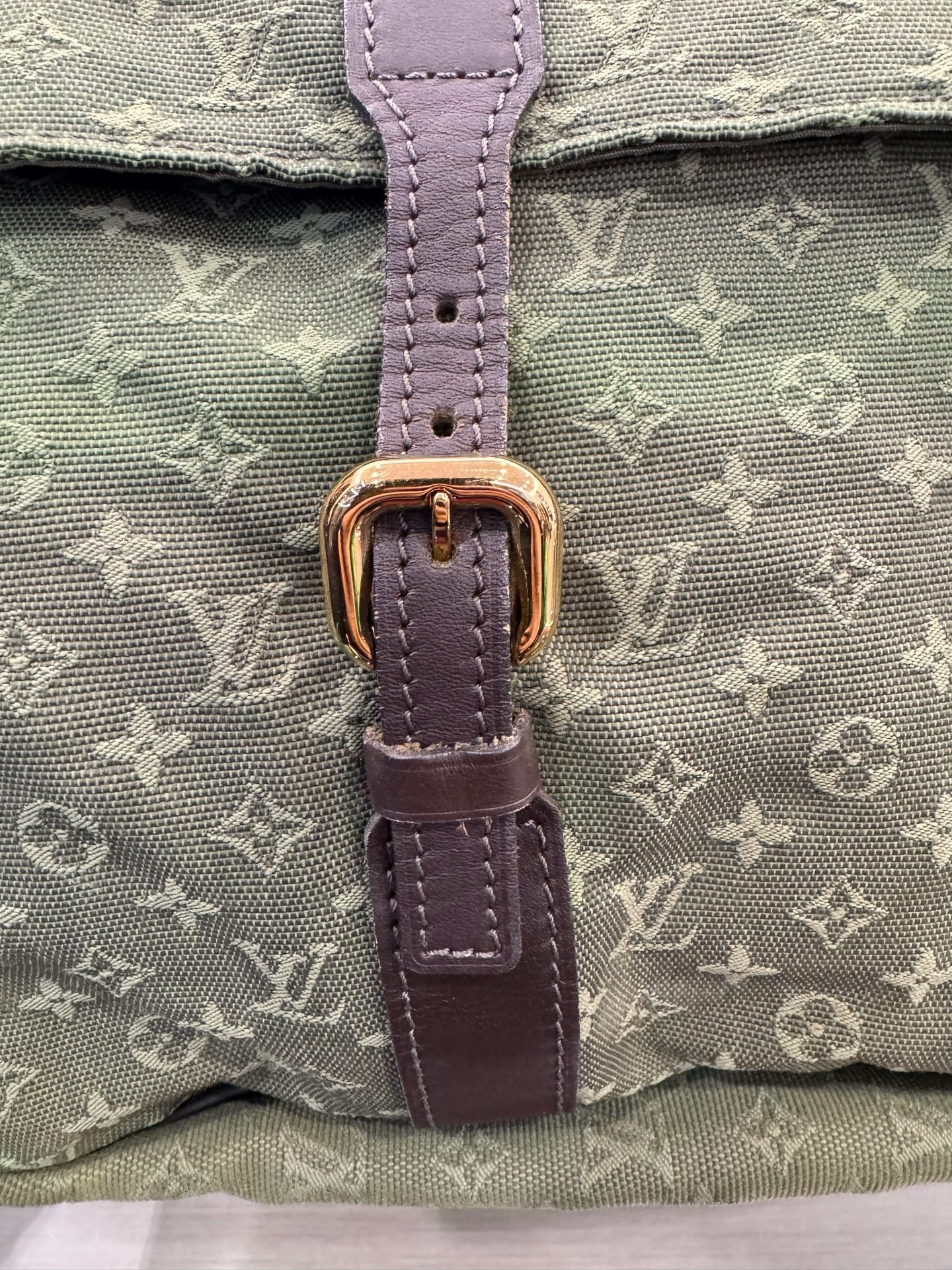 Louis Vuitton - Hunting Bag - Denim - Jeans - Green - (large)