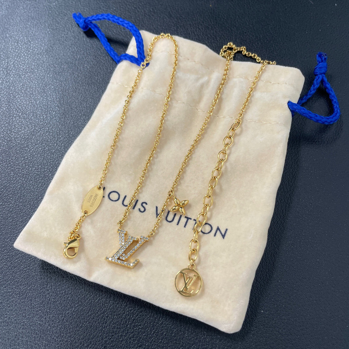 Louis Vuitton - Iconic - Gold-tone metal with clear rhinestone embellishment. - Gold - (47)