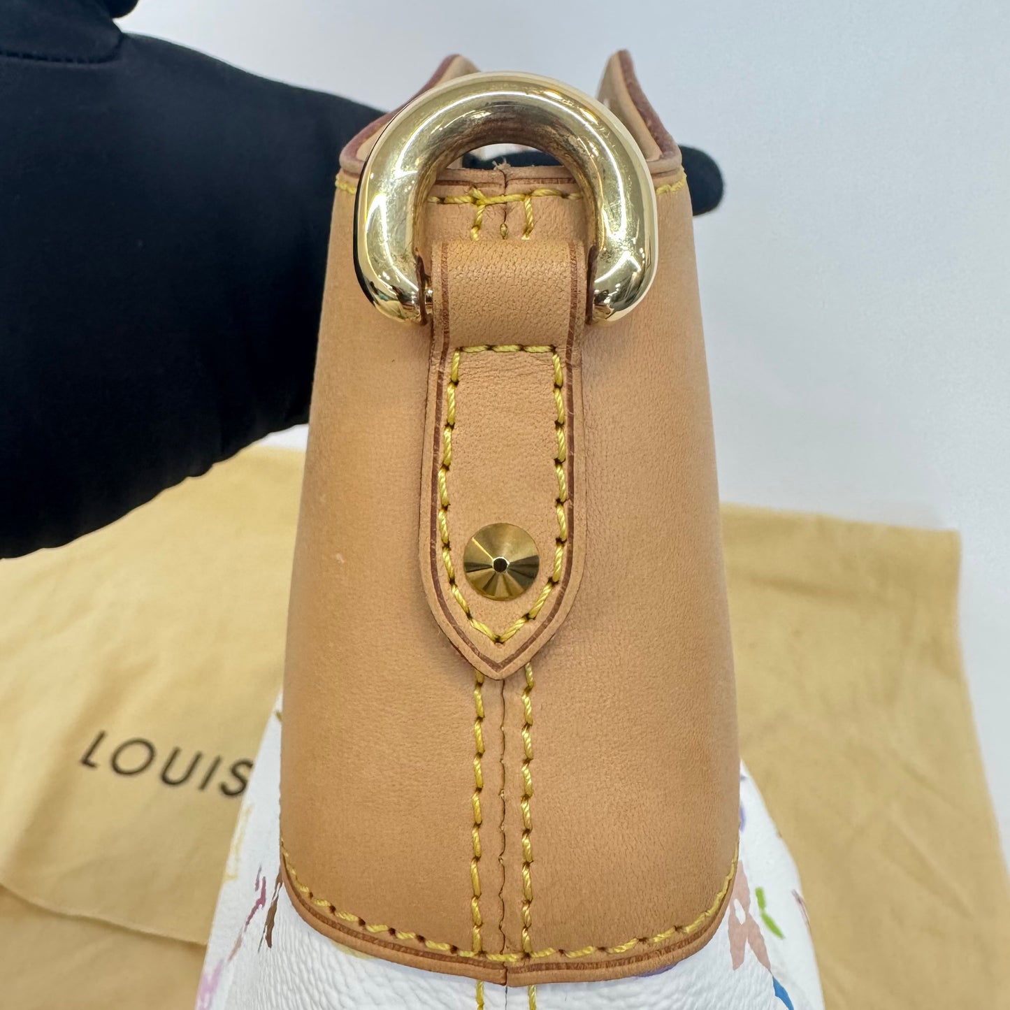 Louis Vuitton - Judy PM - Monogram Multicolore Canvas with Vachetta Leather Trim - White with Multicolour Monogram - (medium)