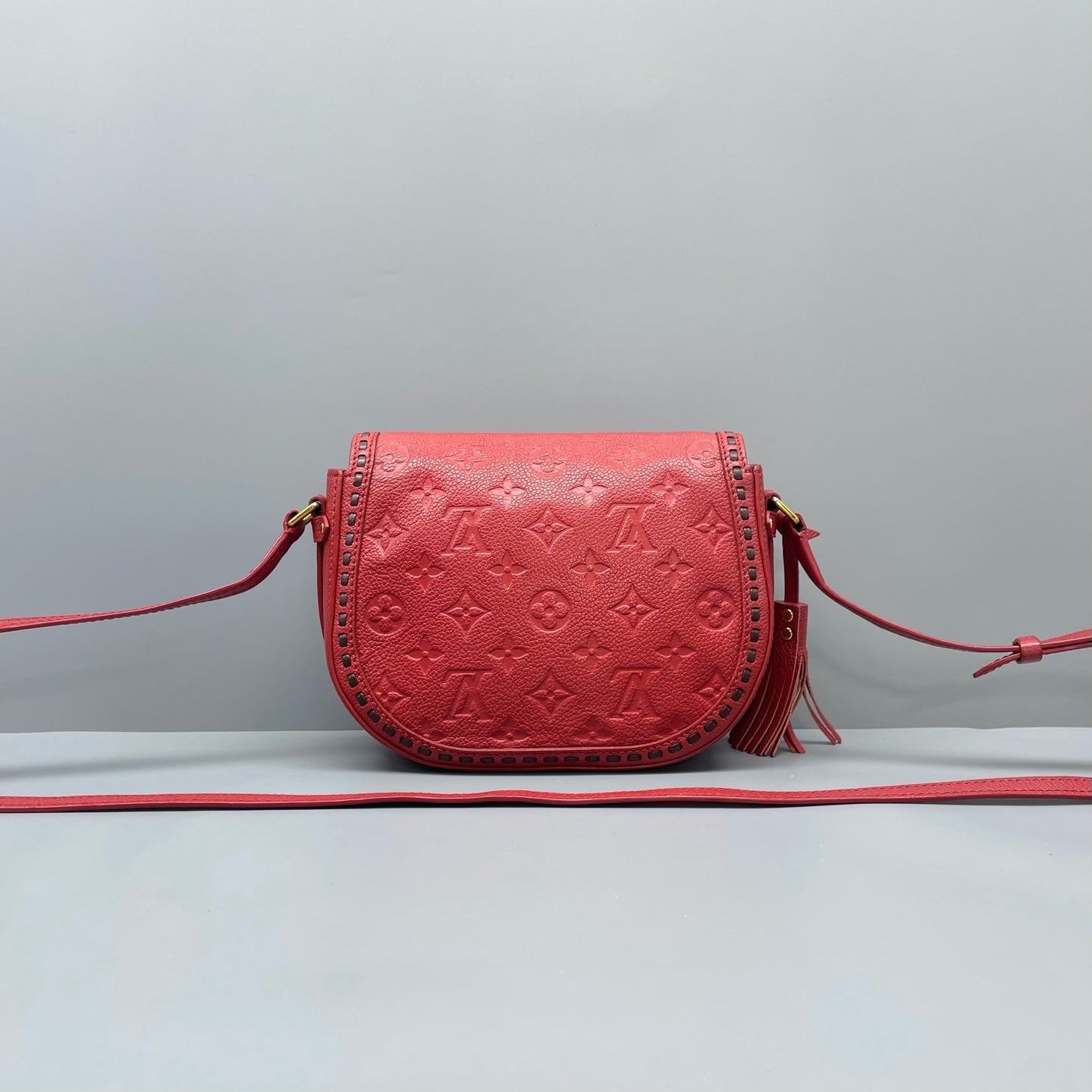 Louis Vuitton - Junot Saddle Bag - Grained leather - Red - (Small)