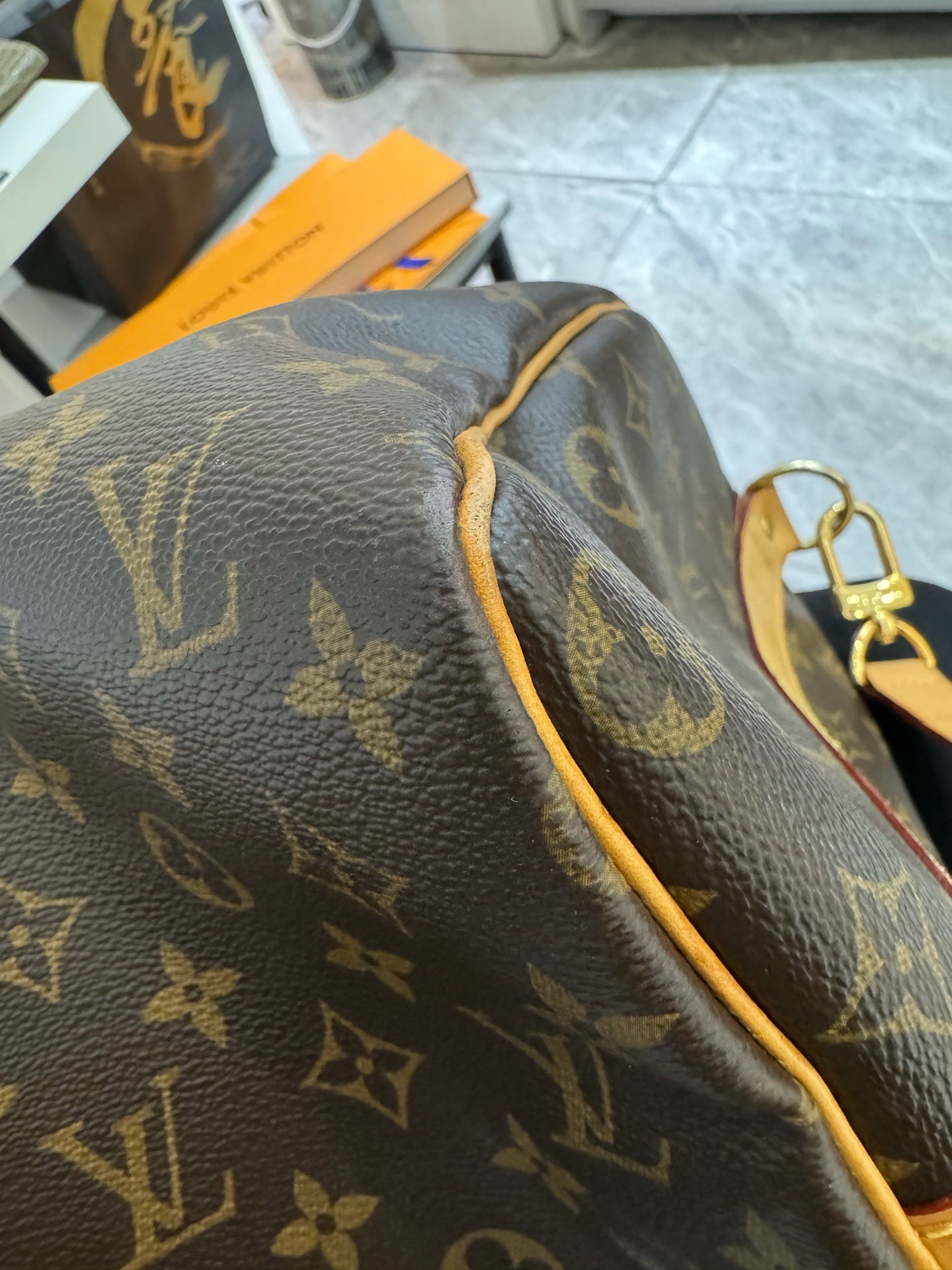 Louis Vuitton - Keepall 45 - Cloth - Brown - (Large)
