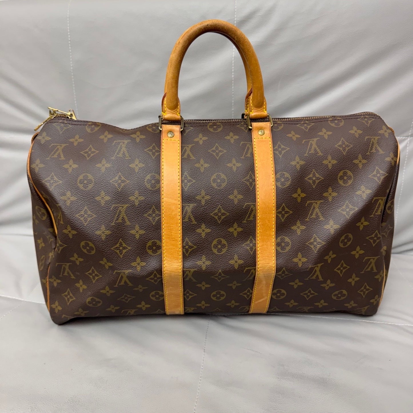 Louis Vuitton - Keepall 45 - Cloth - Brown - (medium)