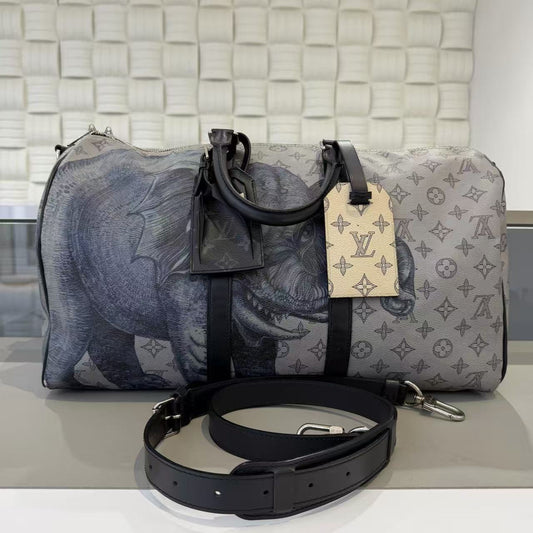 Louis Vuitton - Keepall 45 - Coated Canvas with Leather trim - Multicolour - (Large)