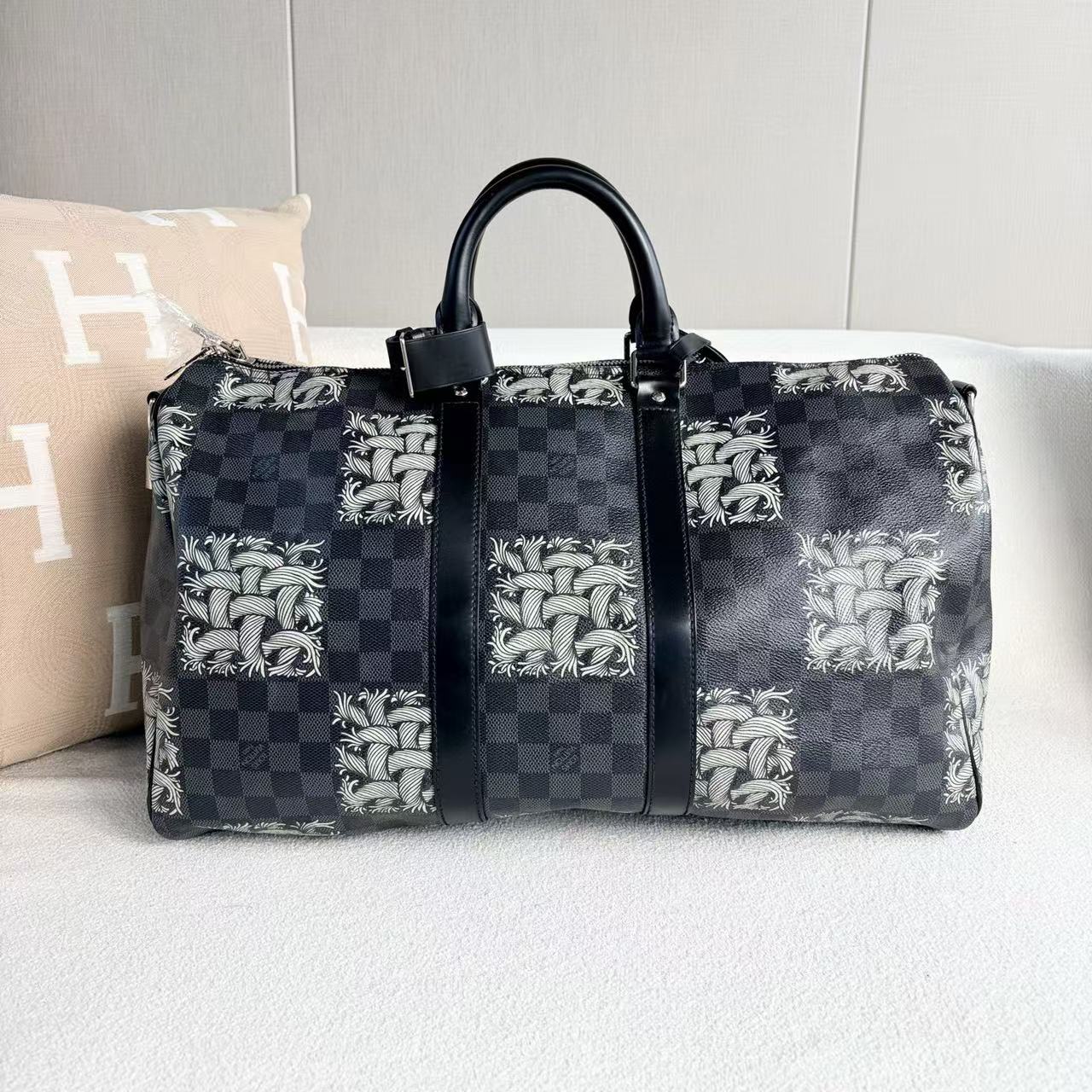 Louis Vuitton - Keepall 45 - Damier Graphite coated canvas with leather trim - Multicolour - (large)