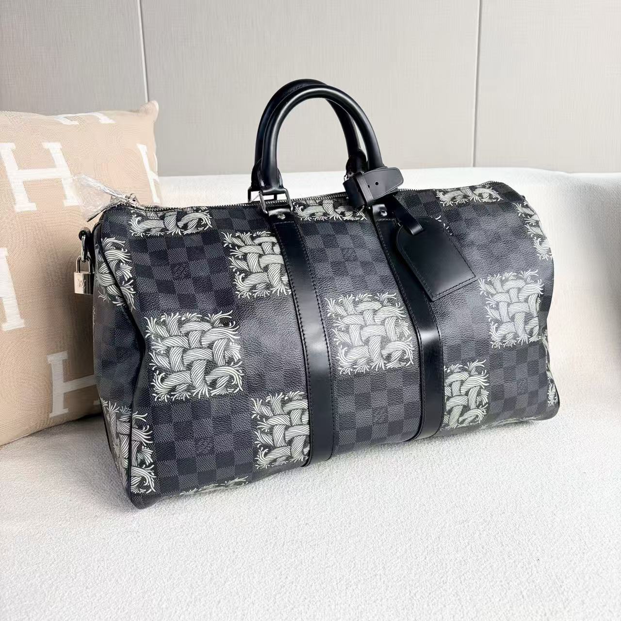 Louis Vuitton - Keepall 45 - Damier Graphite coated canvas with leather trim - Multicolour - (large)