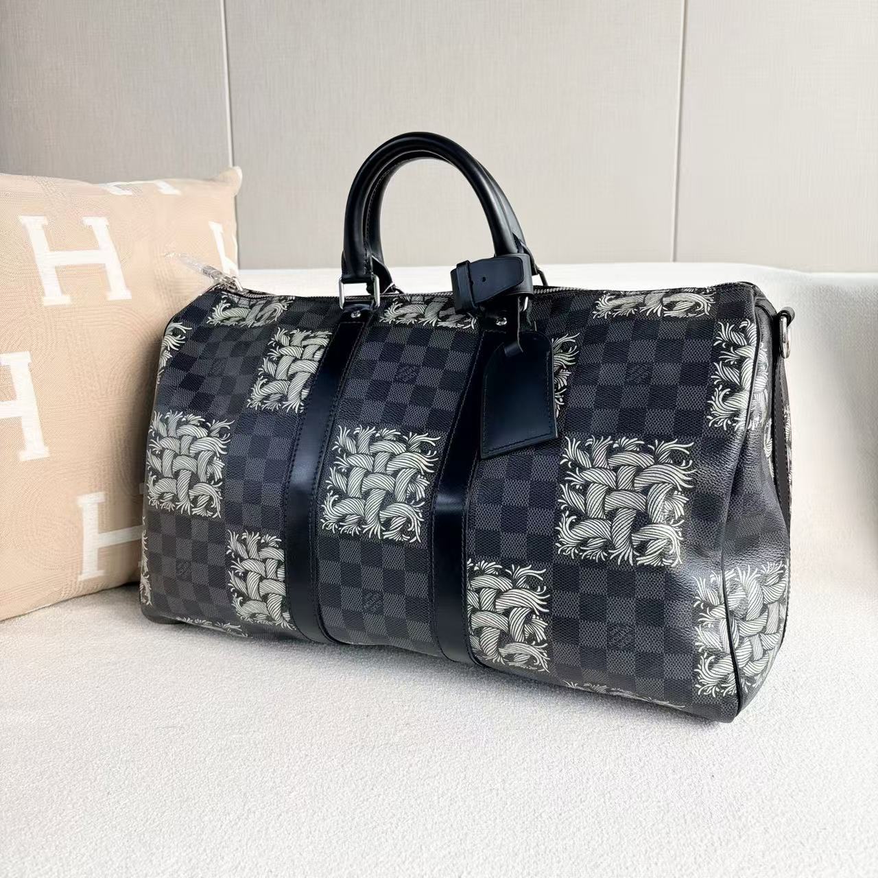 Louis Vuitton - Keepall 45 - Damier Graphite coated canvas with leather trim - Multicolour - (large)