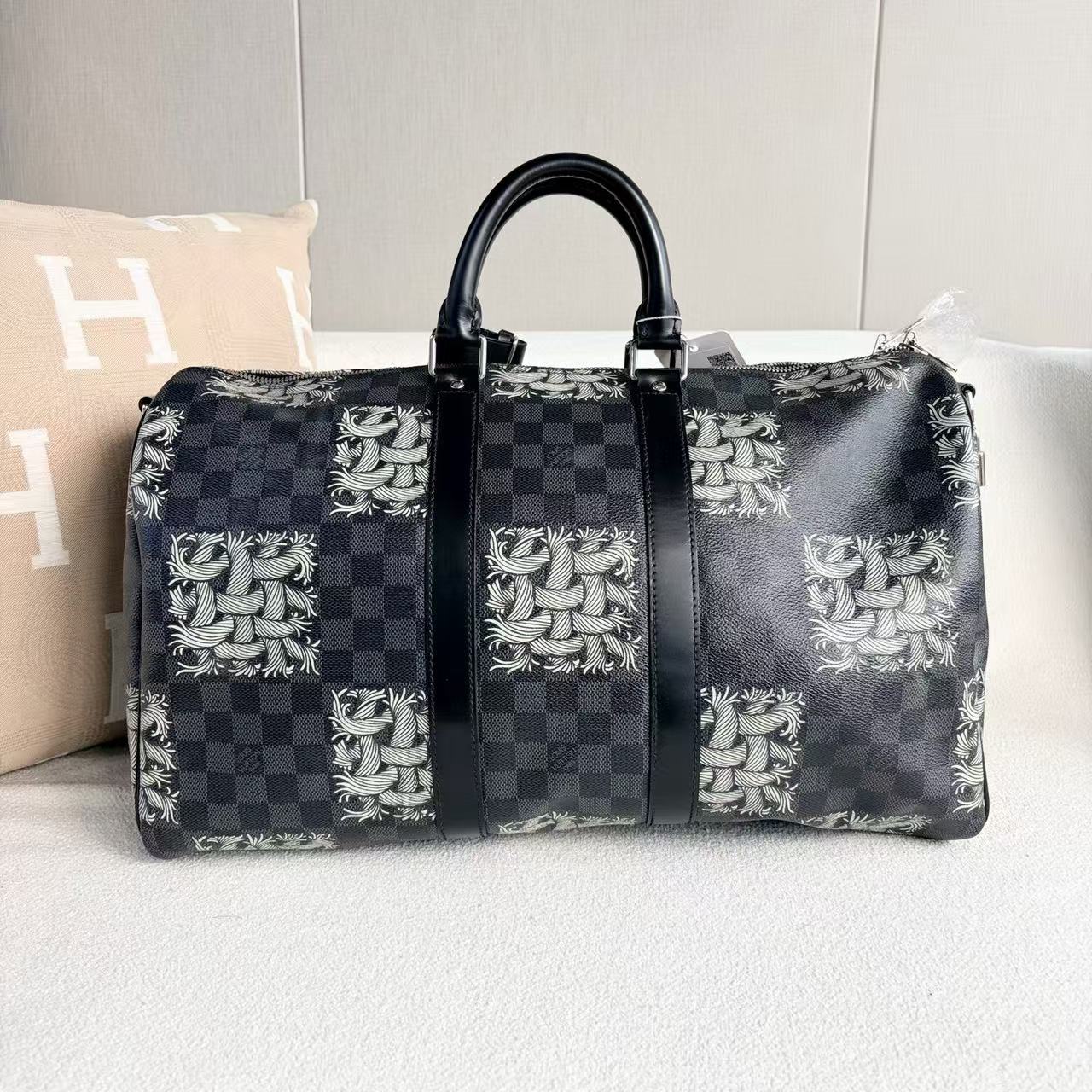 Louis Vuitton - Keepall 45 - Damier Graphite coated canvas with leather trim - Multicolour - (large)