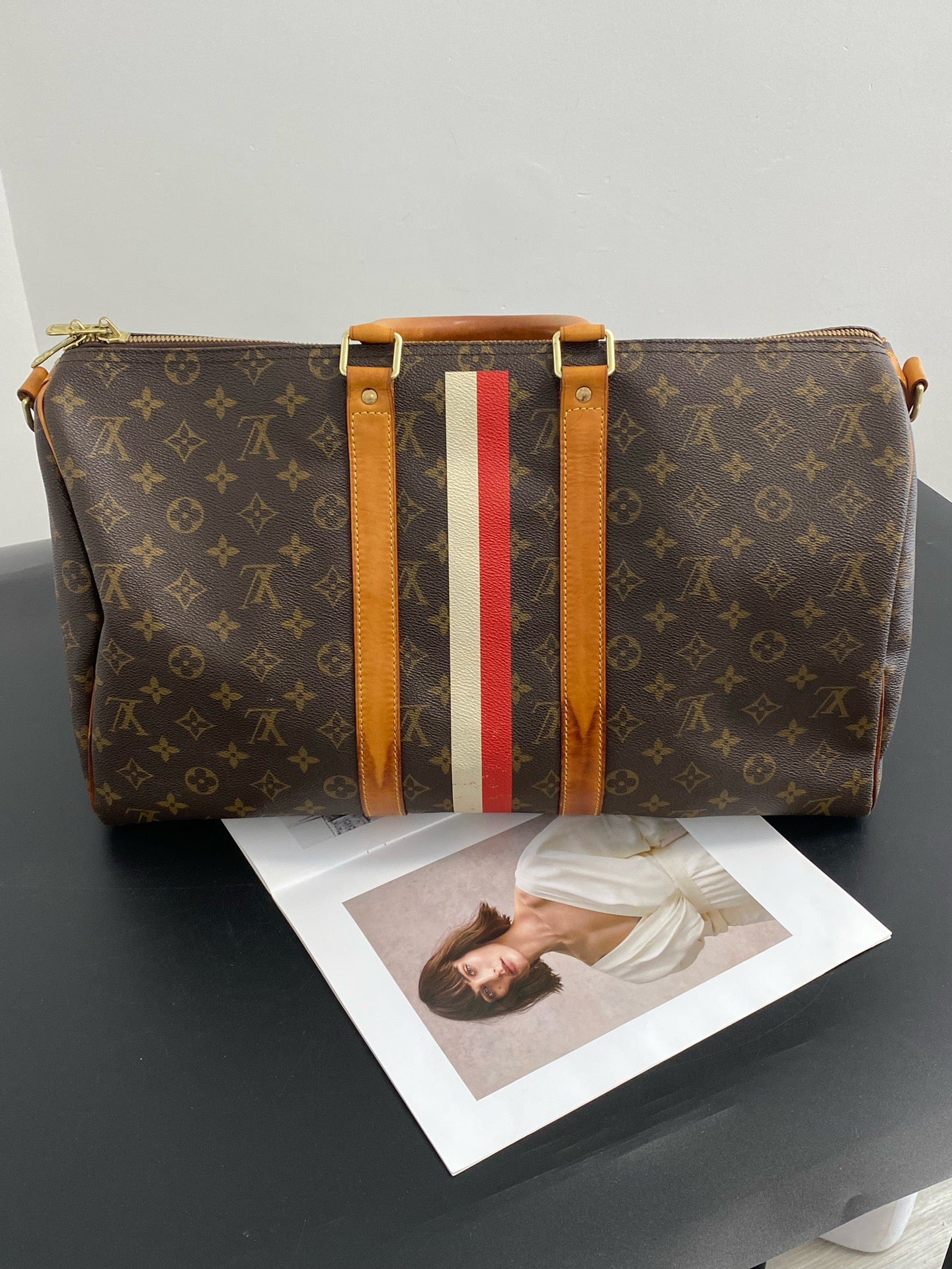Louis Vuitton - Keepall 45 Ferrari - Cloth - Brown - (45)