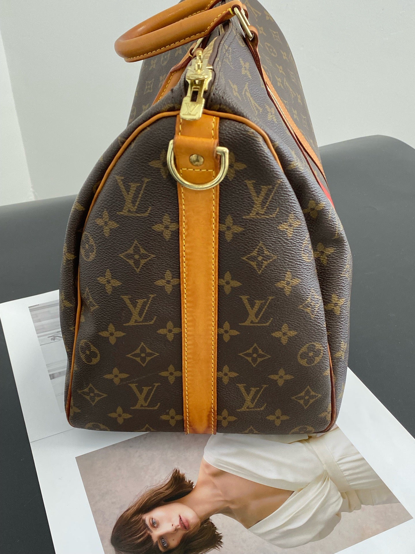 Louis Vuitton - Keepall 45 Ferrari - Cloth - Brown - (45)