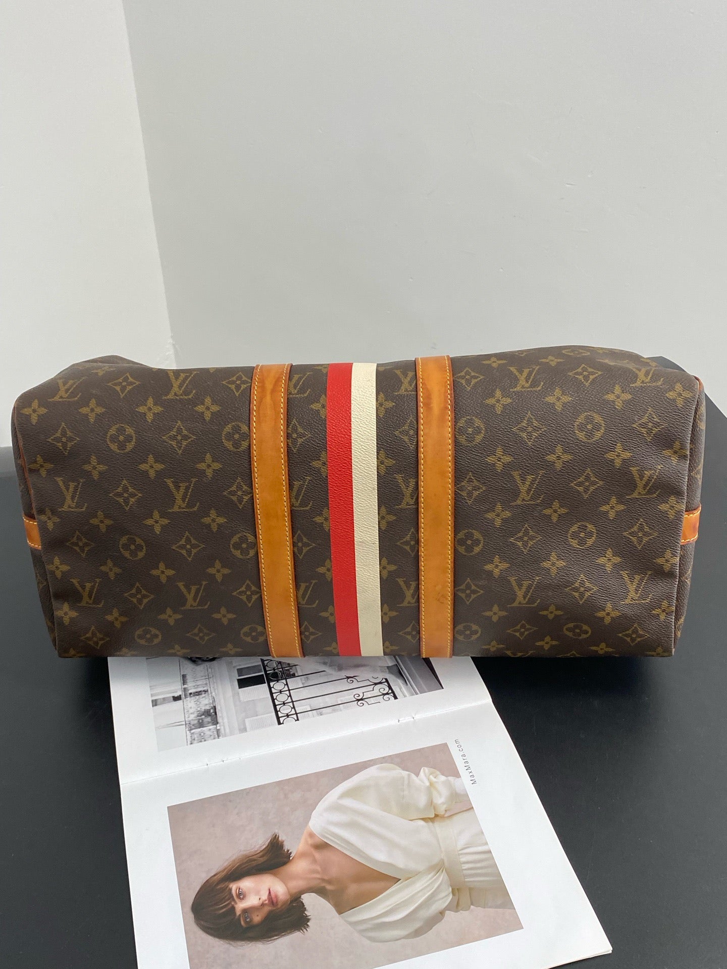 Louis Vuitton - Keepall 45 Ferrari - Cloth - Brown - (45)