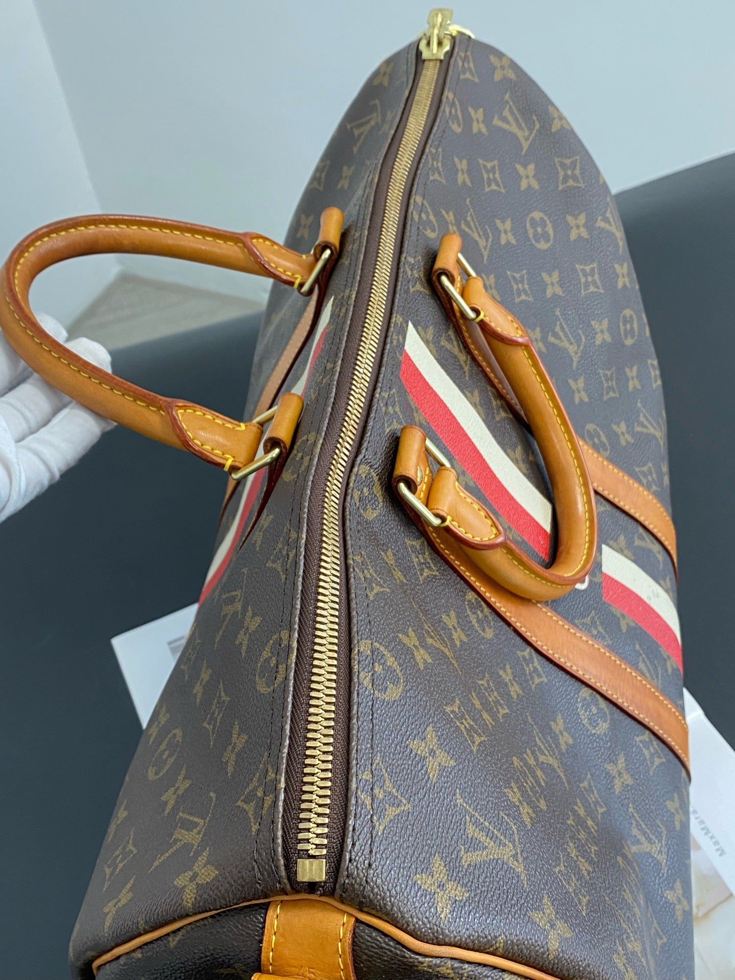 Louis Vuitton - Keepall 45 Ferrari - Cloth - Brown - (45)