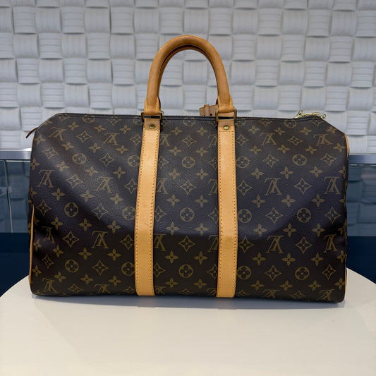 Louis Vuitton - Keepall 45 - Leather - Brown