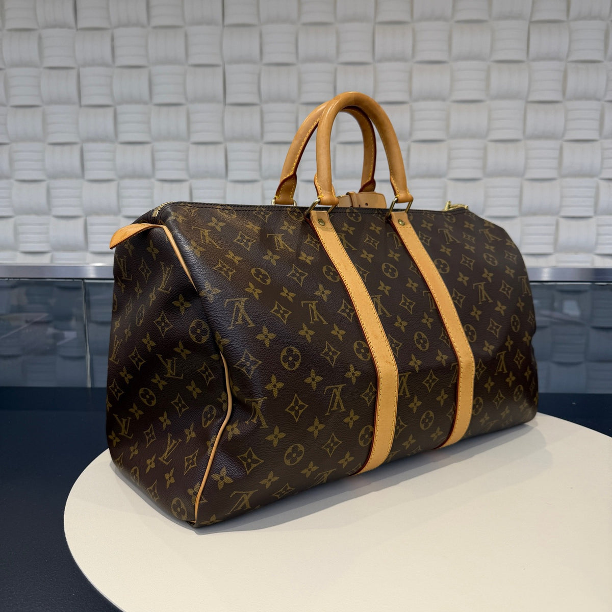 Louis Vuitton - Keepall 45 - Leather - Brown