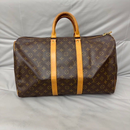 Louis Vuitton - Keepall 45 - Leather - Brown - (45)