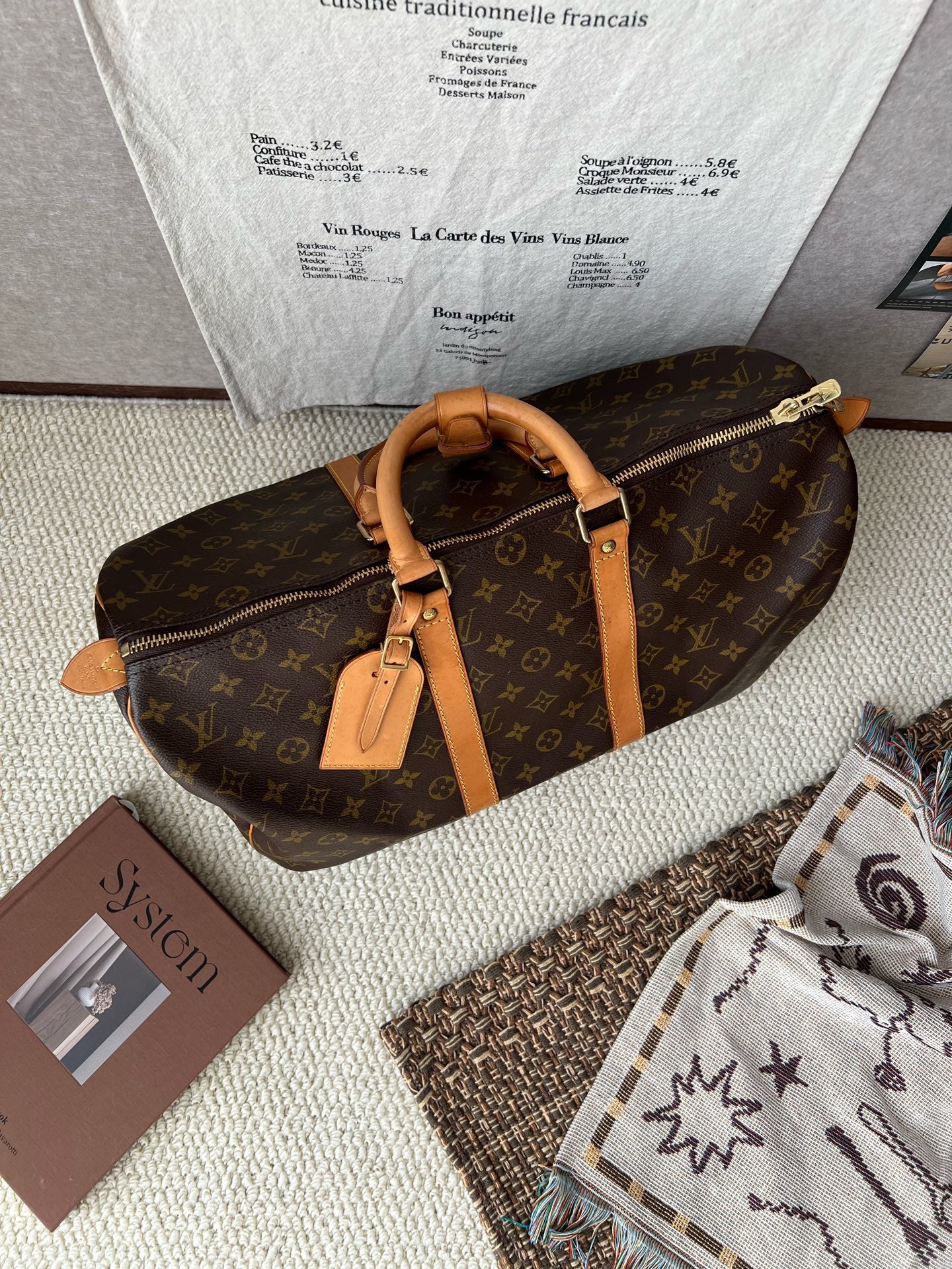 Louis Vuitton - Keepall 45 - Leather - Brown - (45)