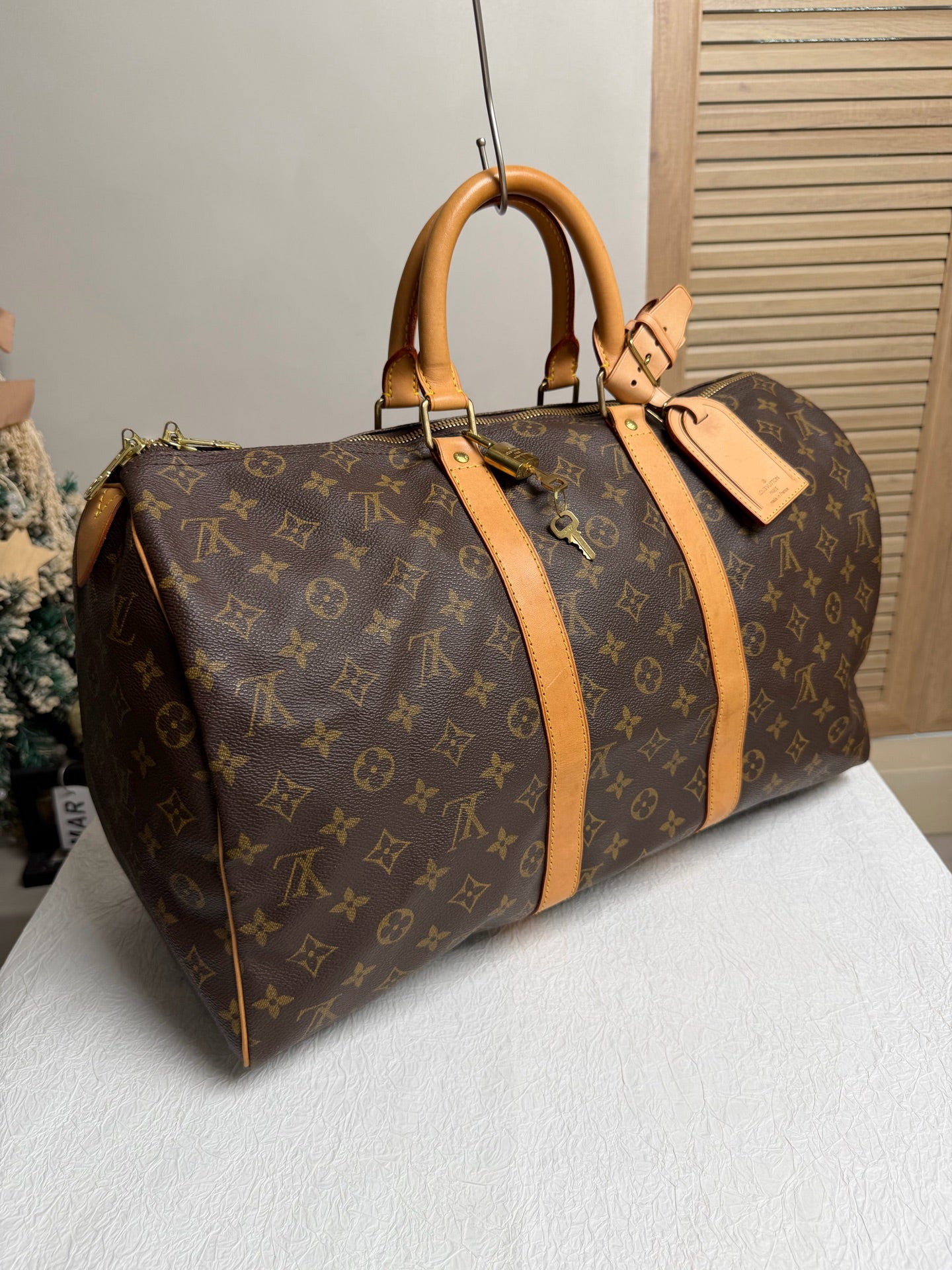 Louis Vuitton - Keepall 45 - Leather - Brown - (45)