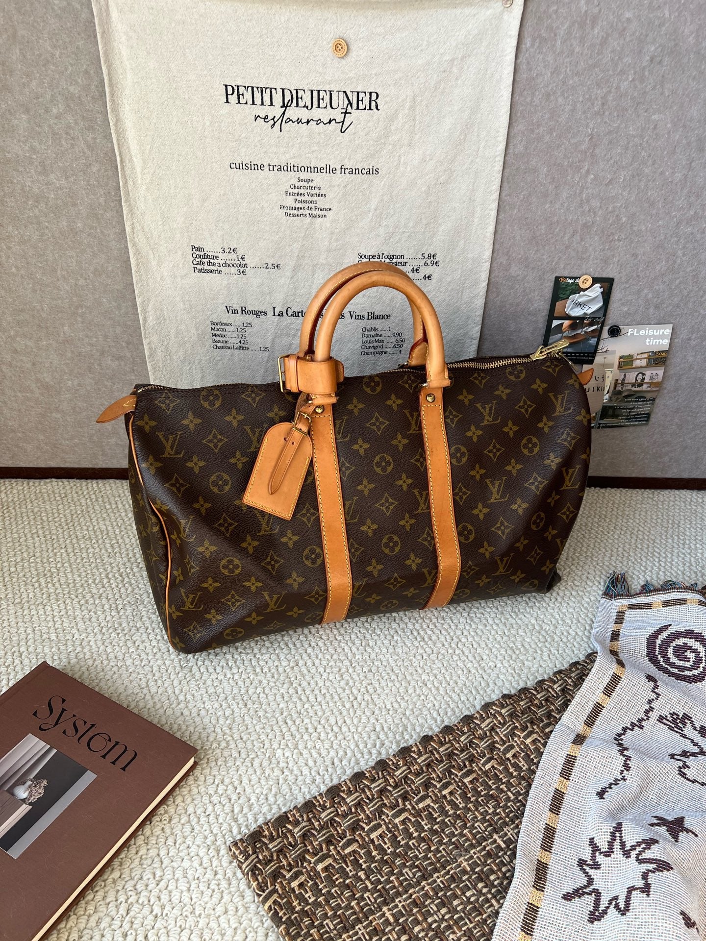 Louis Vuitton - Keepall 45 - Leather - Brown - (45)
