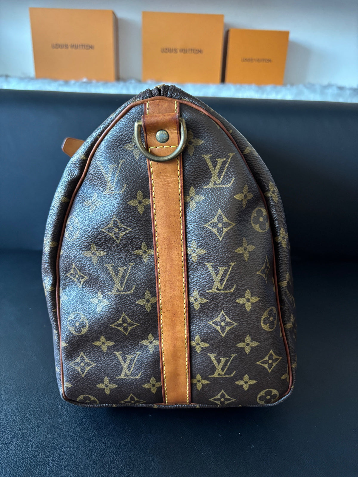 Louis Vuitton - Keepall 45 - Leather - Brown - (45)